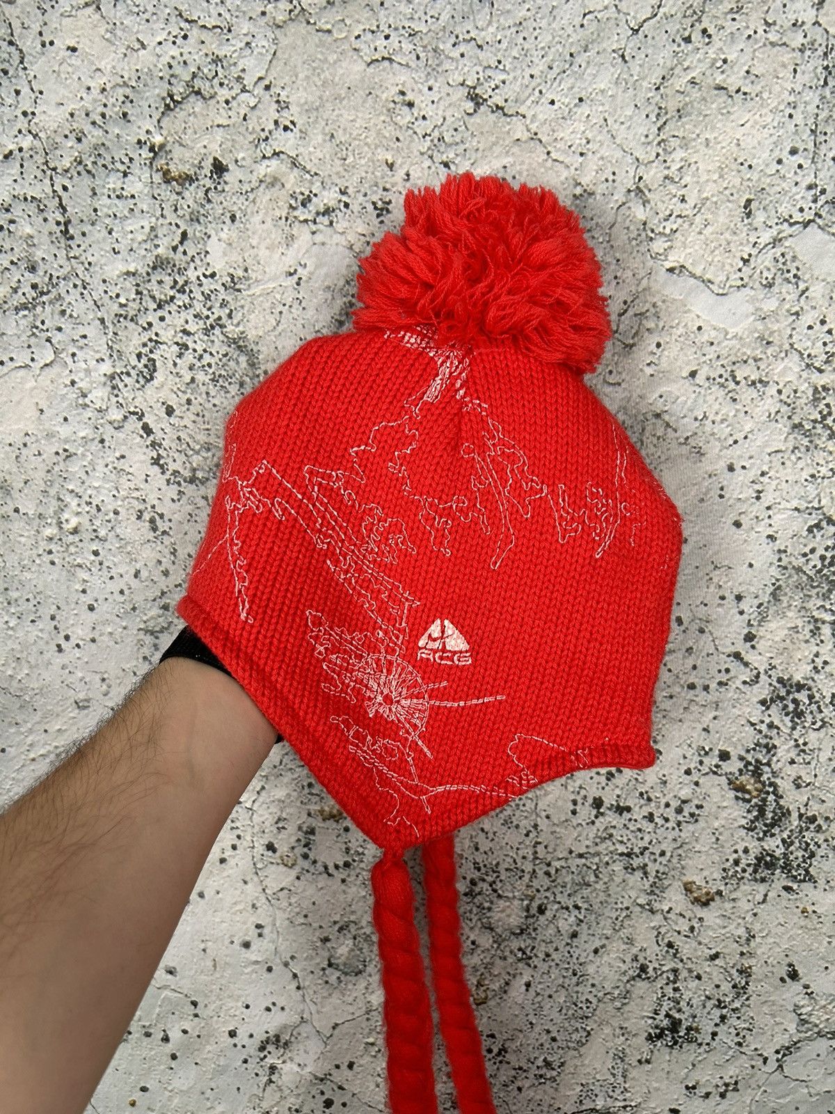 Nike ACG × Vintage Vintage Nike ACG Winter Ski Leather Hat Face