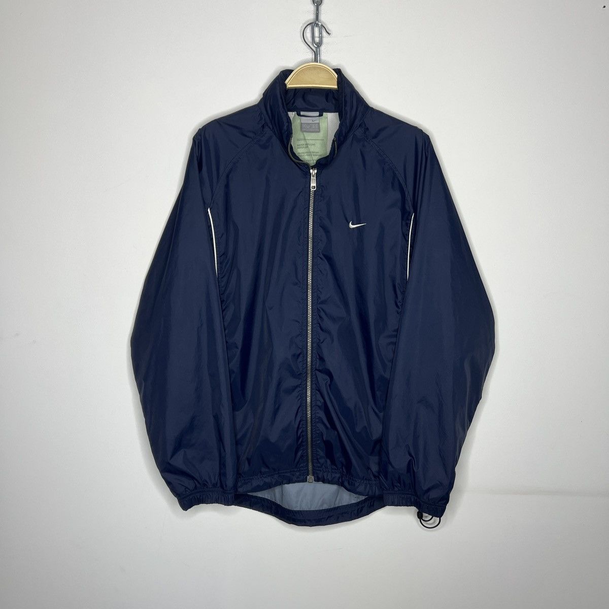 Nike × Vintage Vintage Nike Small Logo Drill Nylon Track Jacket size L Size US L / EU 52-54 / 3 - 1 Thumbnail