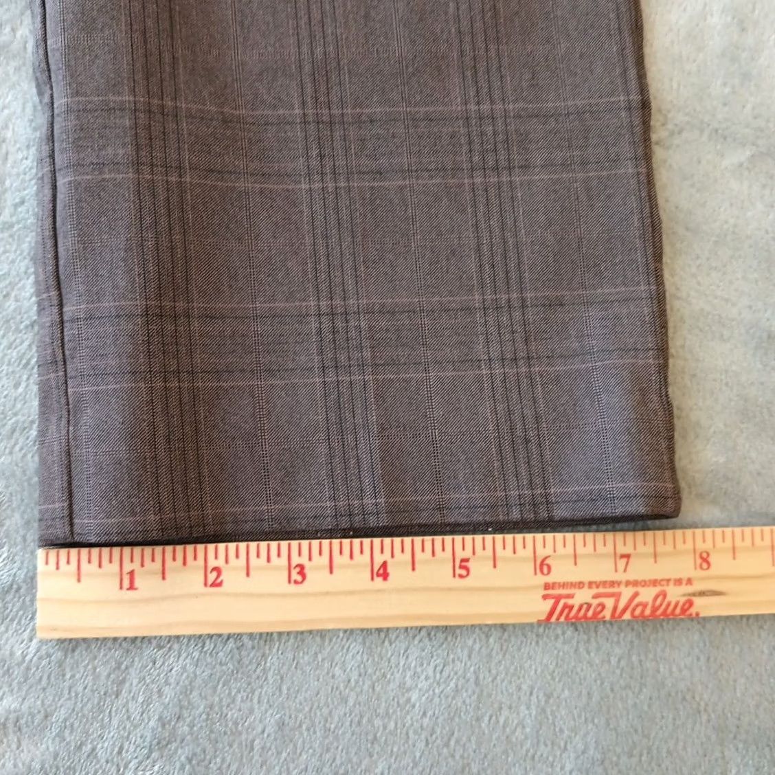 Vintage Lane Bryant Allie Dress Pants Womens Size 18 Brown Plaid Pockets Stretch 38x31.5 Pants Women Size 40" / US 18 - 7 Thumbnail