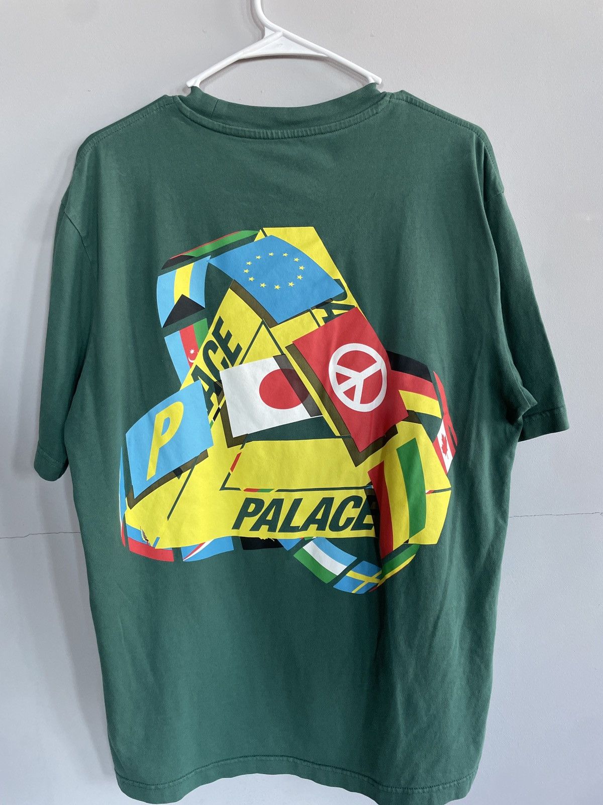 Designer × Palace Palace Forest Green International Tri-ferg Tri-flag Tee Size US L / EU 52-54 / 3 - 2 Thumbnail
