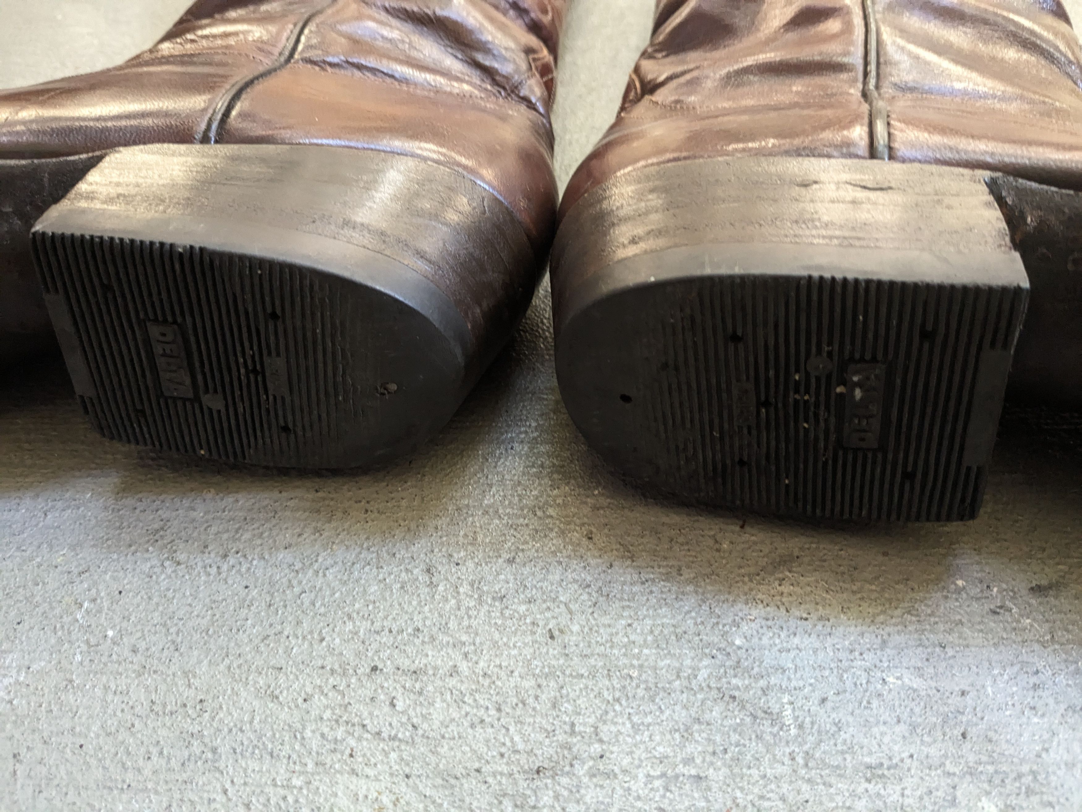 Genuine Leather Tom Taylor Cowboy Boots 9.5 Brown Leather USA Botas Size US 9.5 / EU 42-43 - 18 Thumbnail