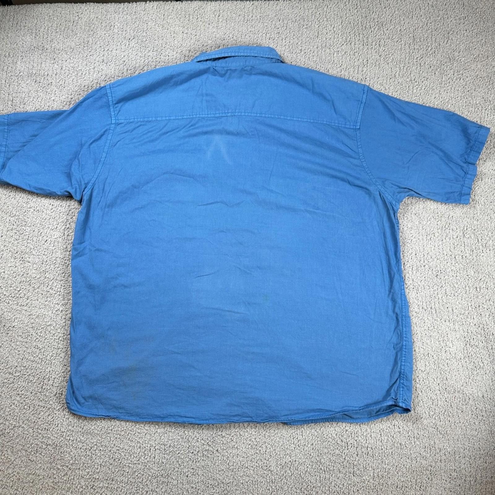 Ecko Unltd. Ecko Unltd Mens 4XB Blue Short Sleeve Button Up Shirt Pocket Size US XXL / EU 58 / 5 - 3 Thumbnail