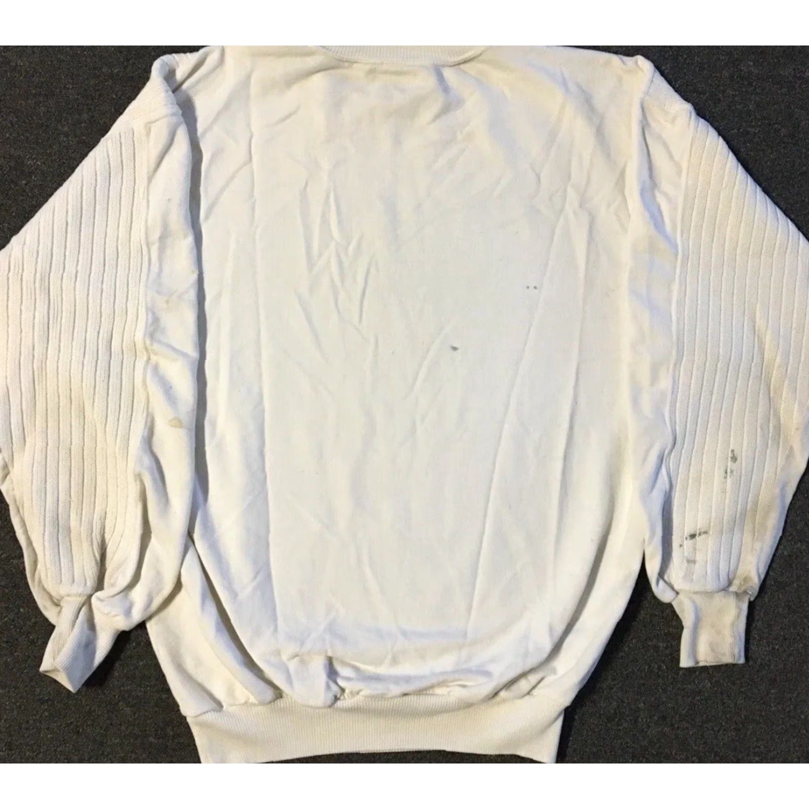 Vintage VINTAGE University Of Maine Thrashed Faded Sweatshirt S Hoodie Men Small White 60s 70s College Sports Track Retro 80s 90s Pullover Distressed Size US S / EU 44-46 / 1 - 2 Thumbnail