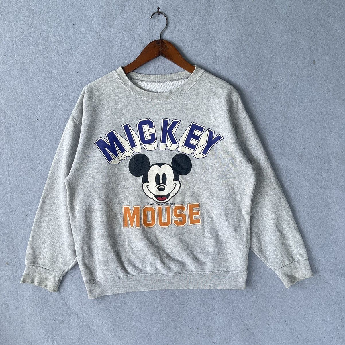 Disney Vintage Disney Mickey Mouse Sweatshirt 90s Grey Crewneck Size US M / EU 48-50 / 2 - 1 Thumbnail