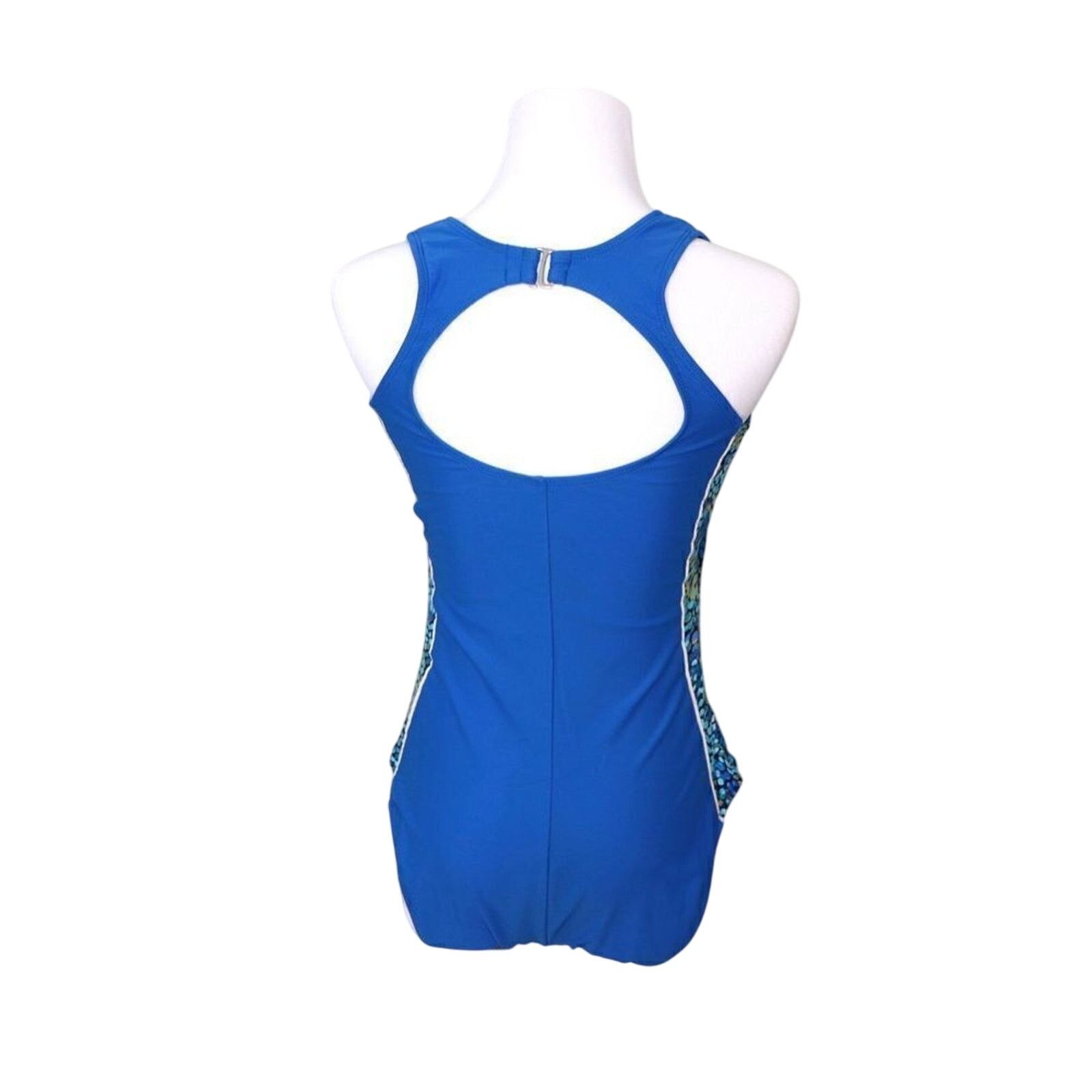 Catalina Catalina Racerback Blue 1pc Swimsuit MEDIUM Vacation Beach Size ONE SIZE - 2 Thumbnail