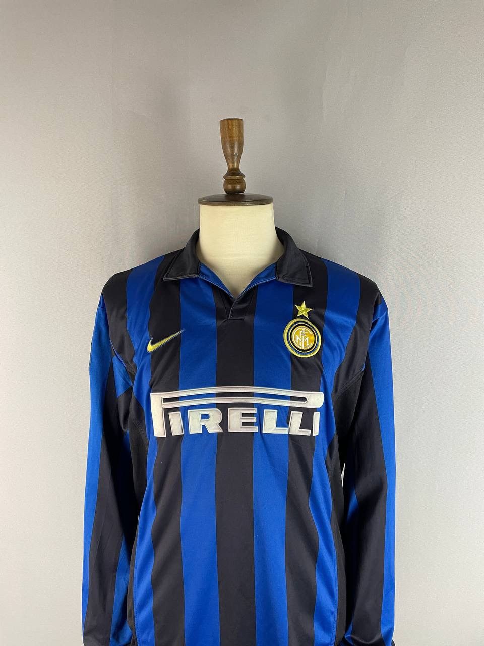 Nike Nike Vintage Long Sleeve Tee T Shirt Inter Milan 10 Baggio Size US XL / EU 56 / 4 - 2 Thumbnail