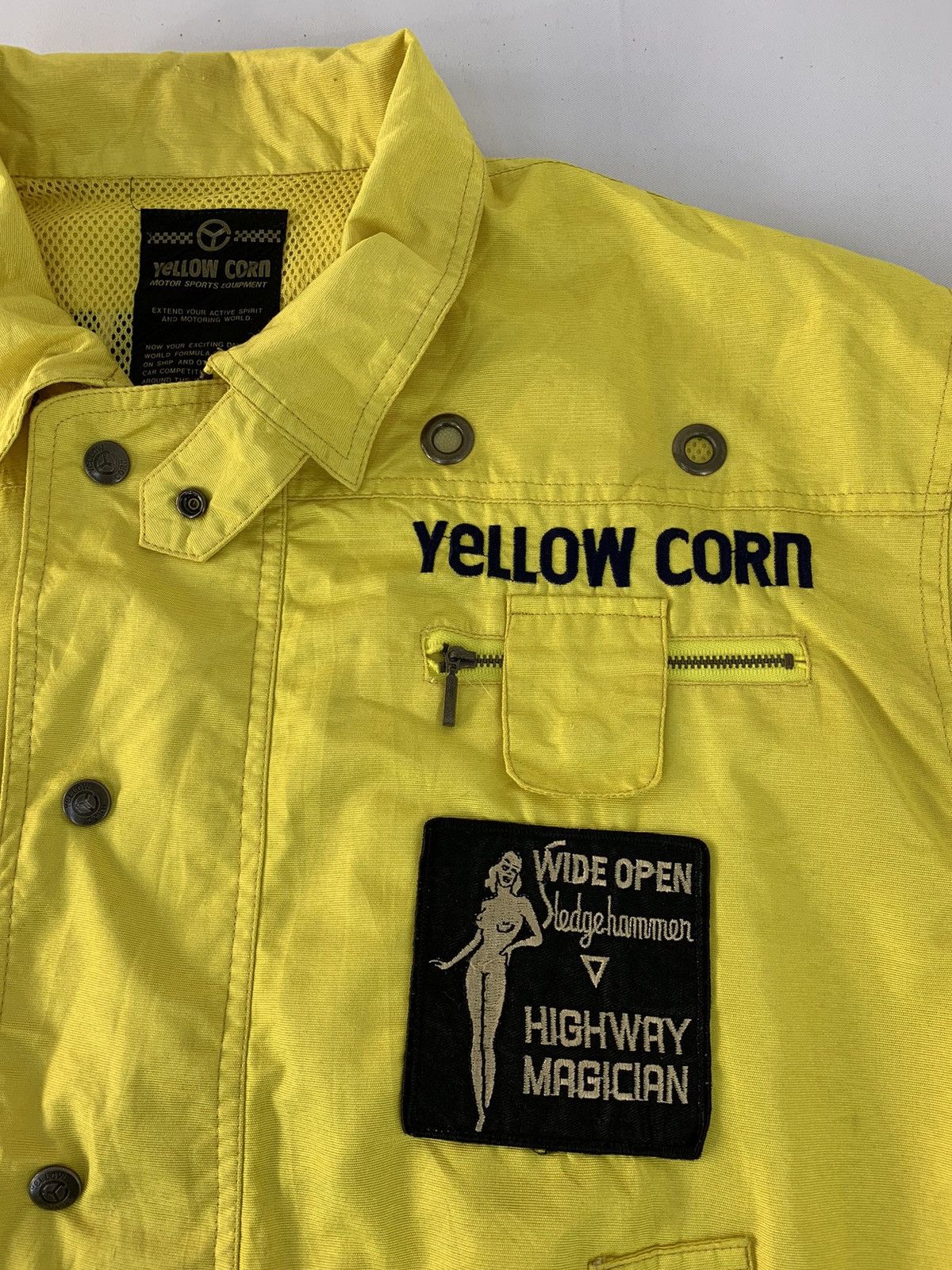 Vintage 90s Yellow Corn Highway Magician Yokohama Bomber Jacket Size US L / EU 52-54 / 3 - 5 Thumbnail