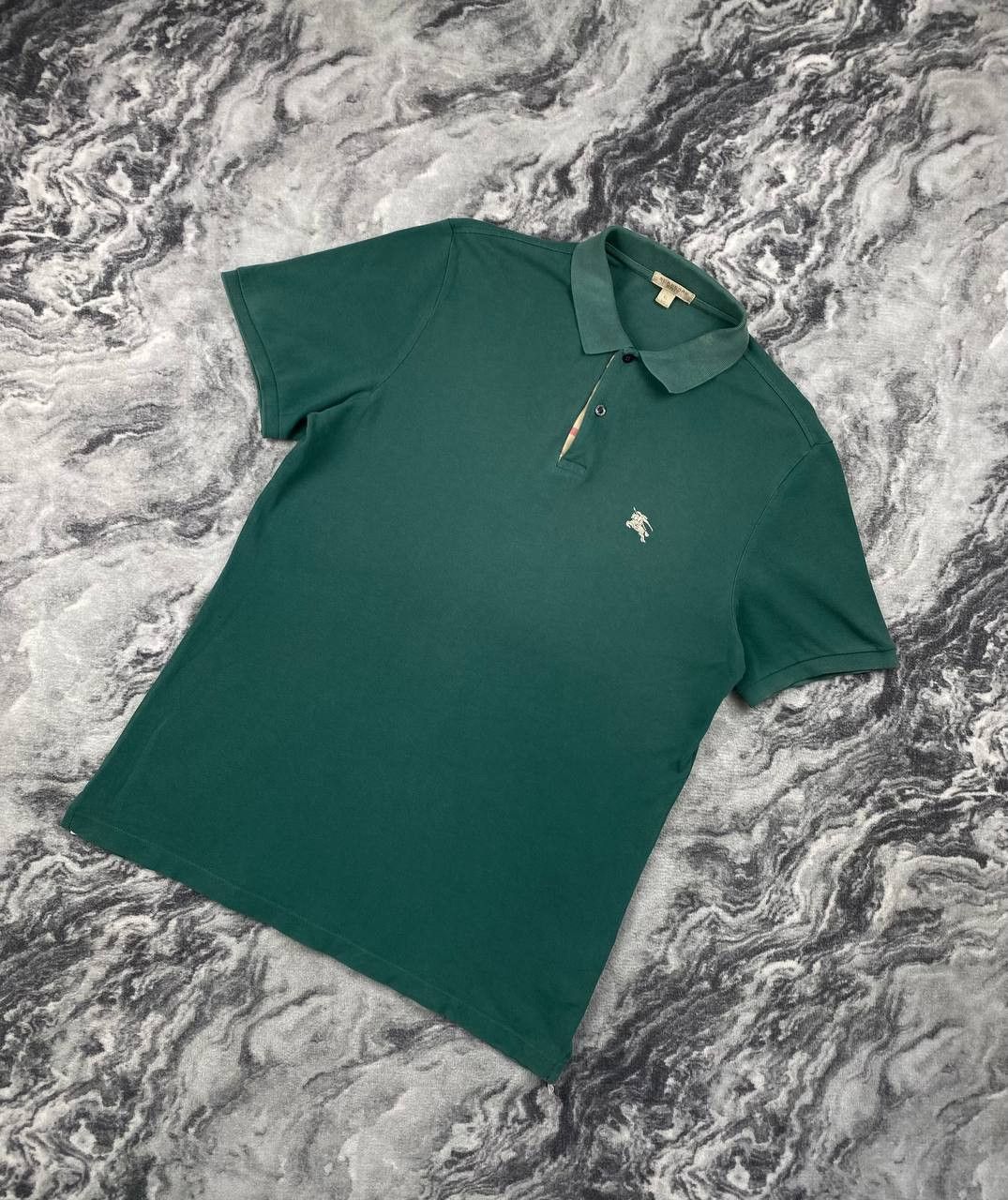 Burberry Burberry Brit Polo Shirt Nova Check Collar Men Size XL Green Size US XL / EU 56 / 4 - 1 Thumbnail