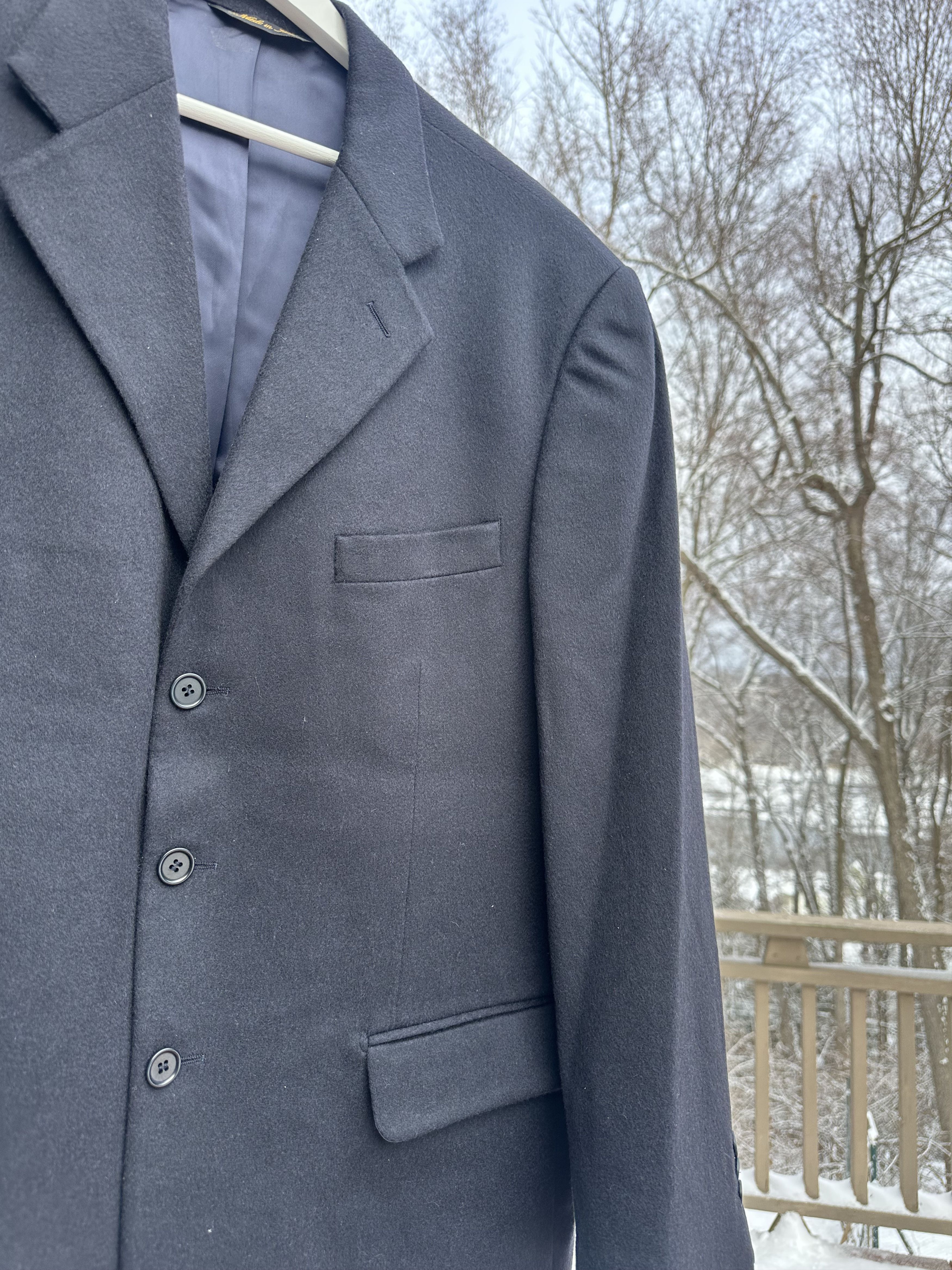 Vintage Vintage Luxury Men’s Blazer Louis Dell'Olio Cashmere Size 50S - 8 Thumbnail