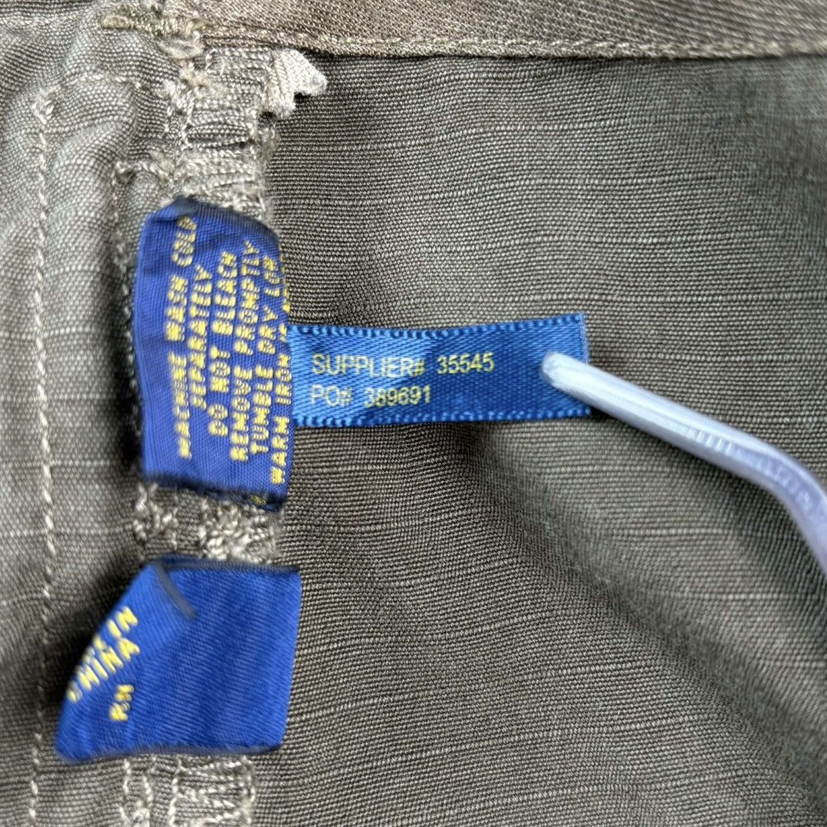Polo Ralph Lauren Polo Ralph Lauren Slub Canvas Cargo Outdoor Pants in Olive Size US 34 / EU 50 - 12 Thumbnail