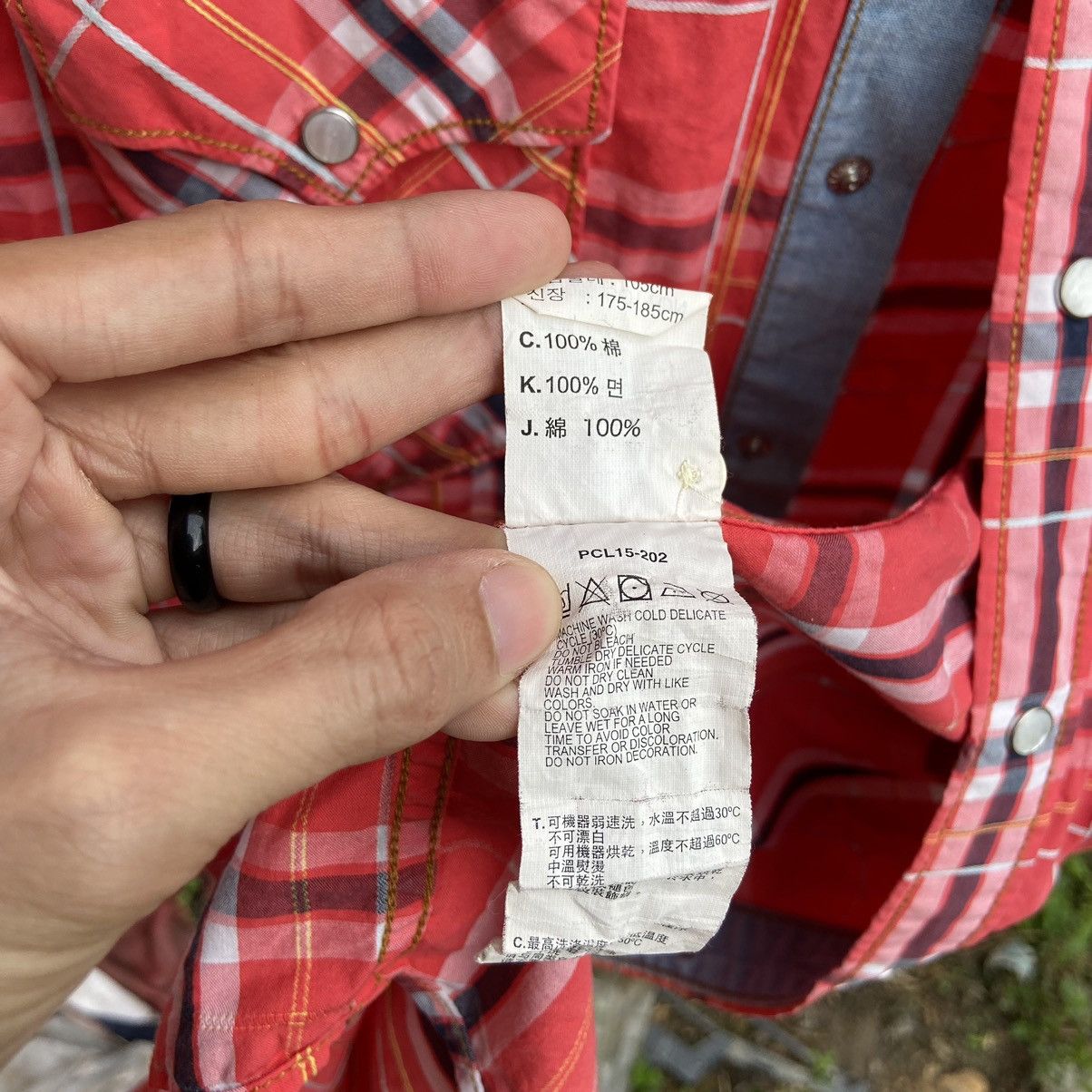 Levi's × Vintage Levi’s Checker Button Up Shirt Size US L / EU 52-54 / 3 - 7 Thumbnail