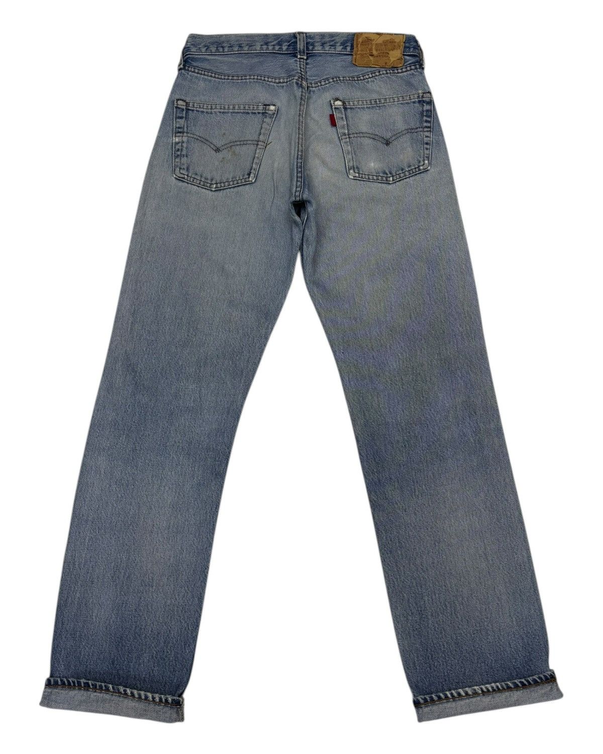 Levi's × Undercover Vintage Levis 501 Selvedge Button No 524 Distressed Denim Size US 28 / EU 44 - 3 Thumbnail