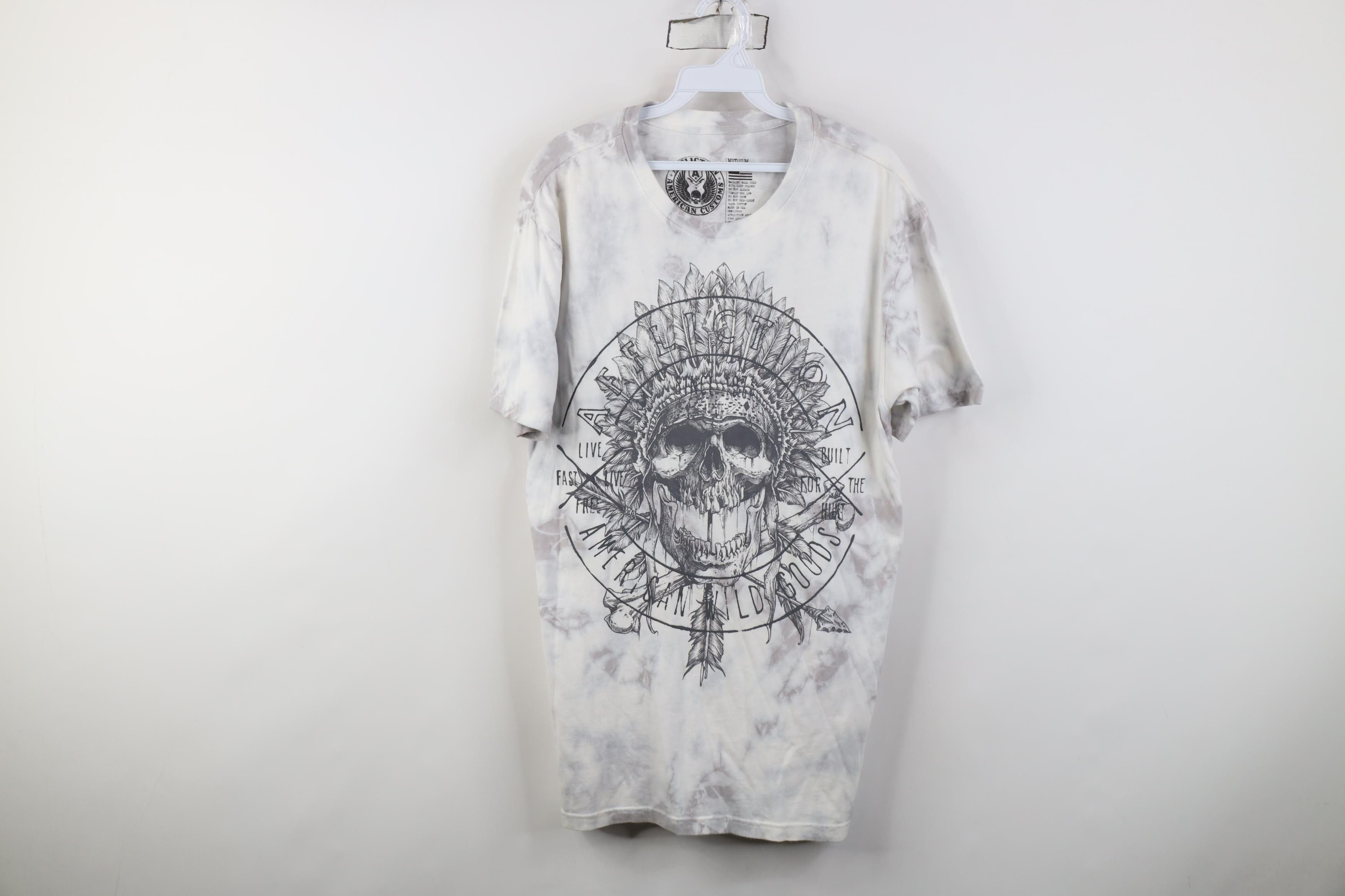 Affliction Affliction Wash Indian Skull Skeleton UFC MMA T-Shirt USA Size US M / EU 48-50 / 2 - 1 Thumbnail