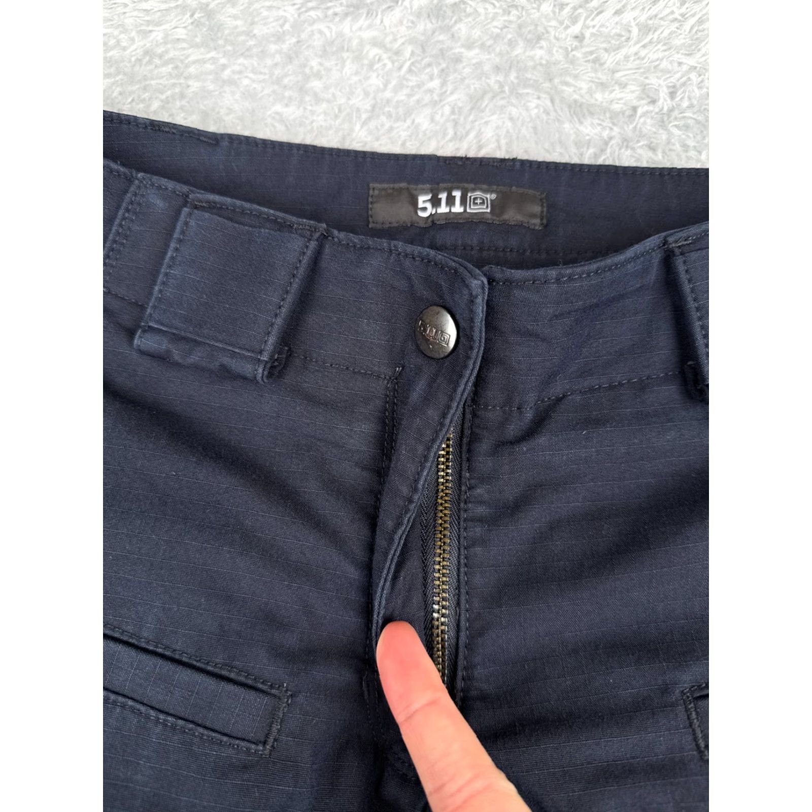 Vintage 5.11 Tactical Pants Women 6 Blue Rip-Stop Cargo Straight Leg EMT LEO 30x30 - Casual Workwear Size 28" / US 6 / IT 42 - 5 Thumbnail