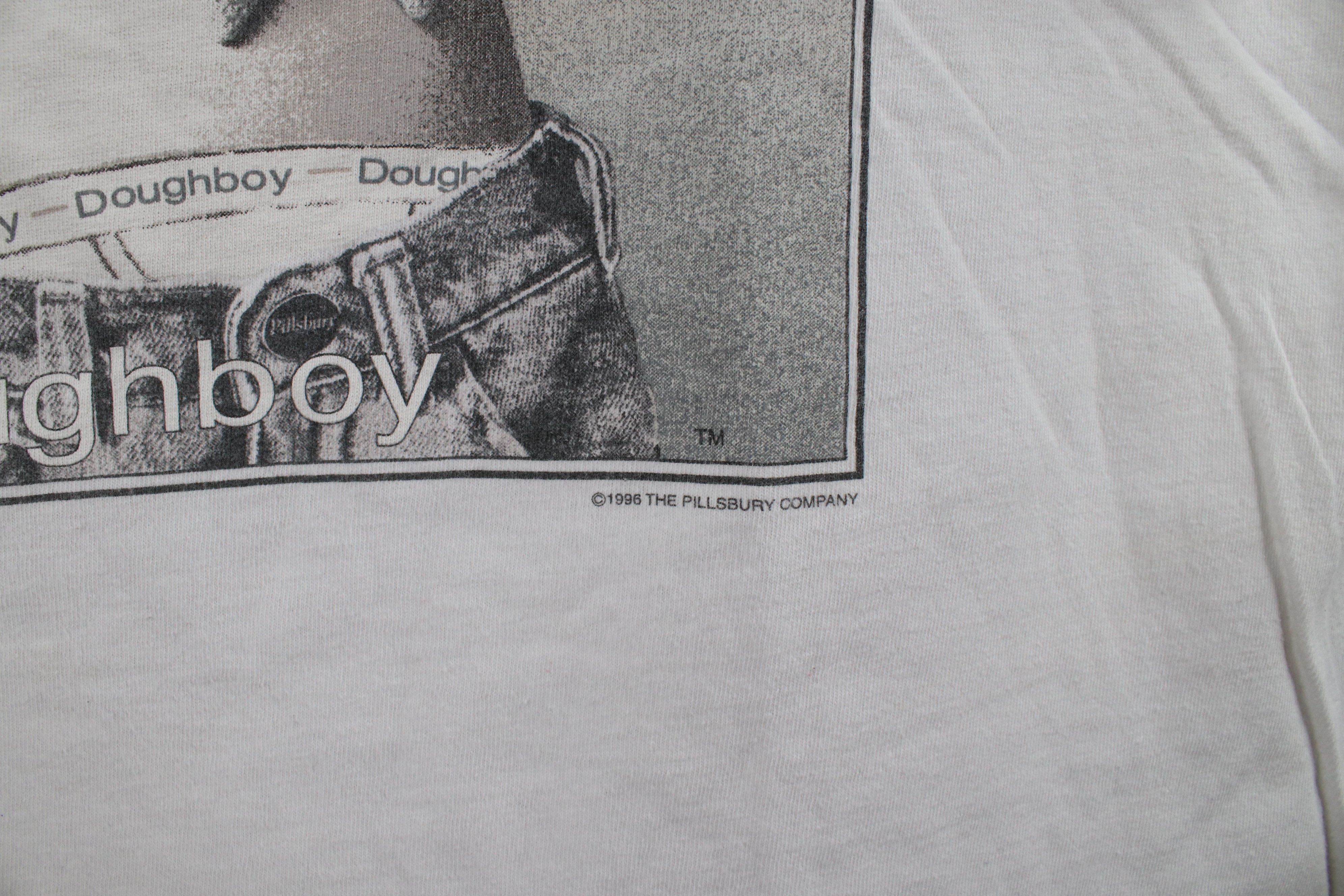 Vintage Vintage 90s Streetwear Pillsbury Doughboy T-Shirt White USA Size US XL / EU 56 / 4 - 5 Thumbnail