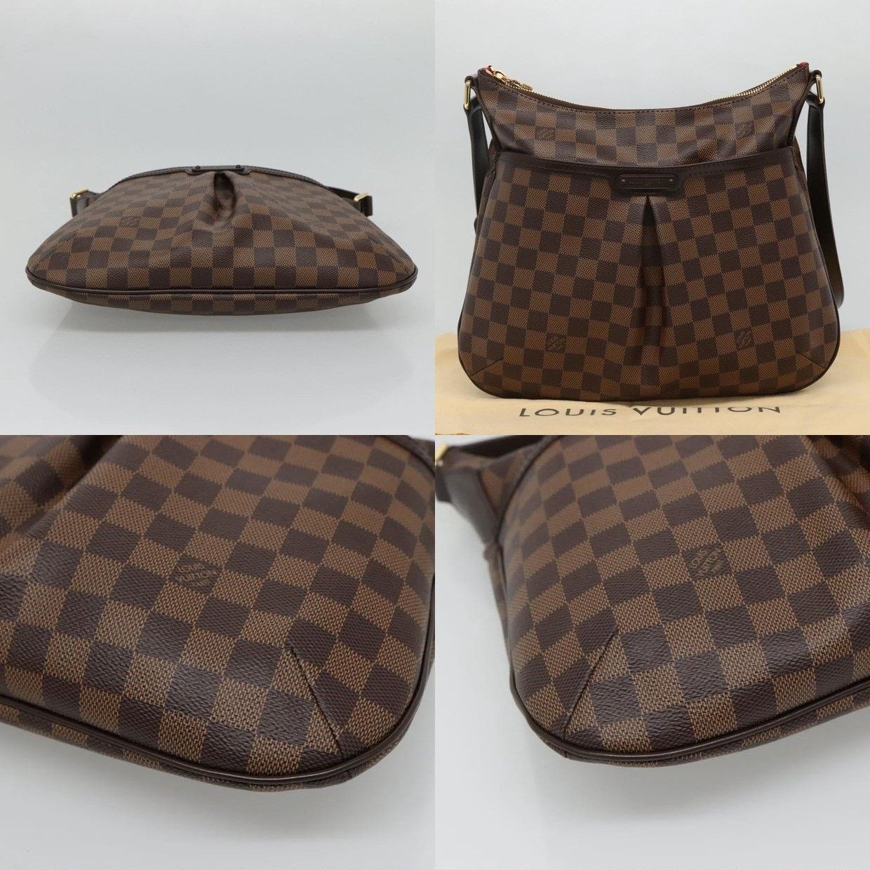 Louis Vuitton Louis Vuitton Damier Ebene Bloomsbury PM Shoulder Bag Brown Size ONE SIZE - 14 Thumbnail