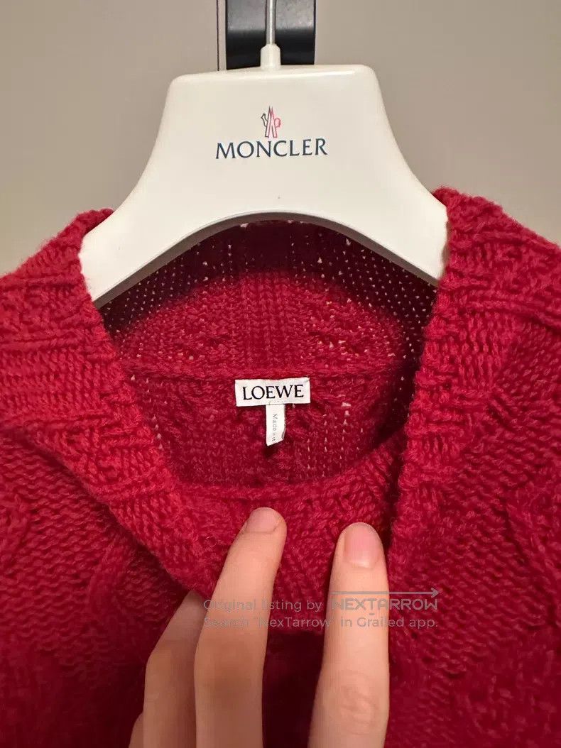 Loewe Loewe Fleece Sweatshirt, Burgundy Purple Size M / US 6-8 / IT 42-44 - 4 Thumbnail