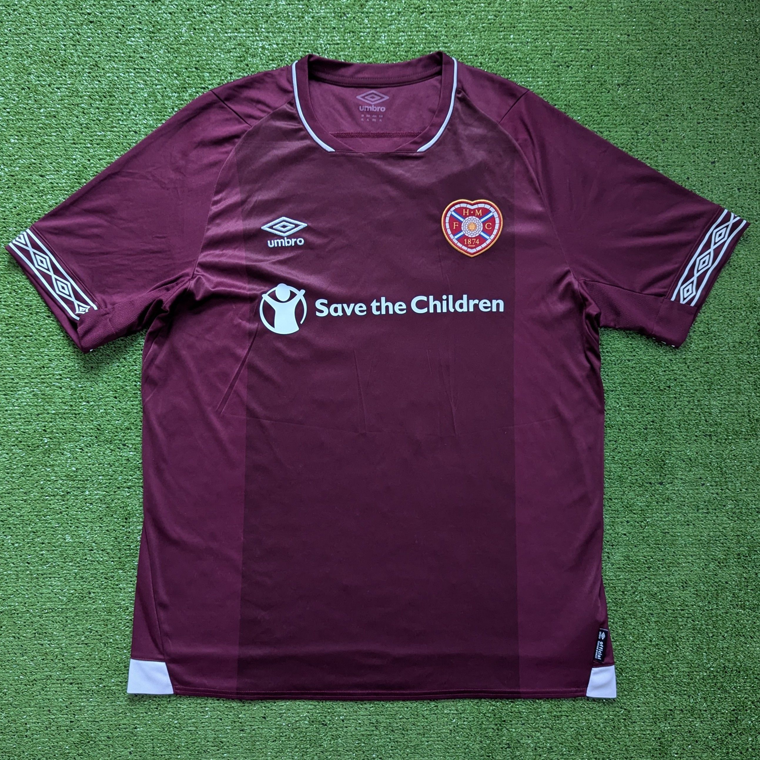 Umbro HEART OF MIDLOTHIAN 2018/2019 HOME FOOTBALL NAISMITH #14 Size US XL / EU 56 / 4 - 2 Thumbnail