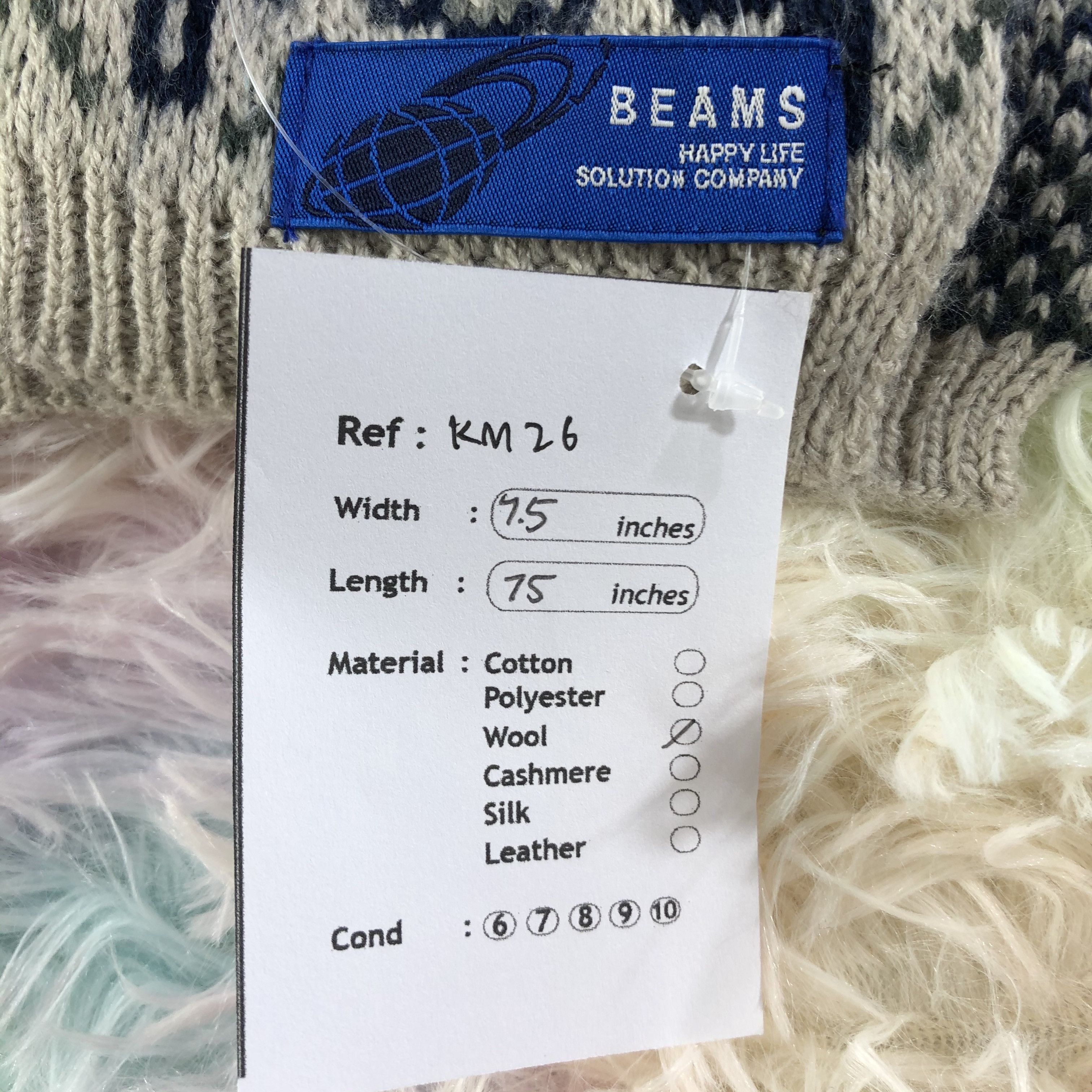Vintage Beams Scarf / Muffler / Neckwear - KM26 Size ONE SIZE - 6 Thumbnail