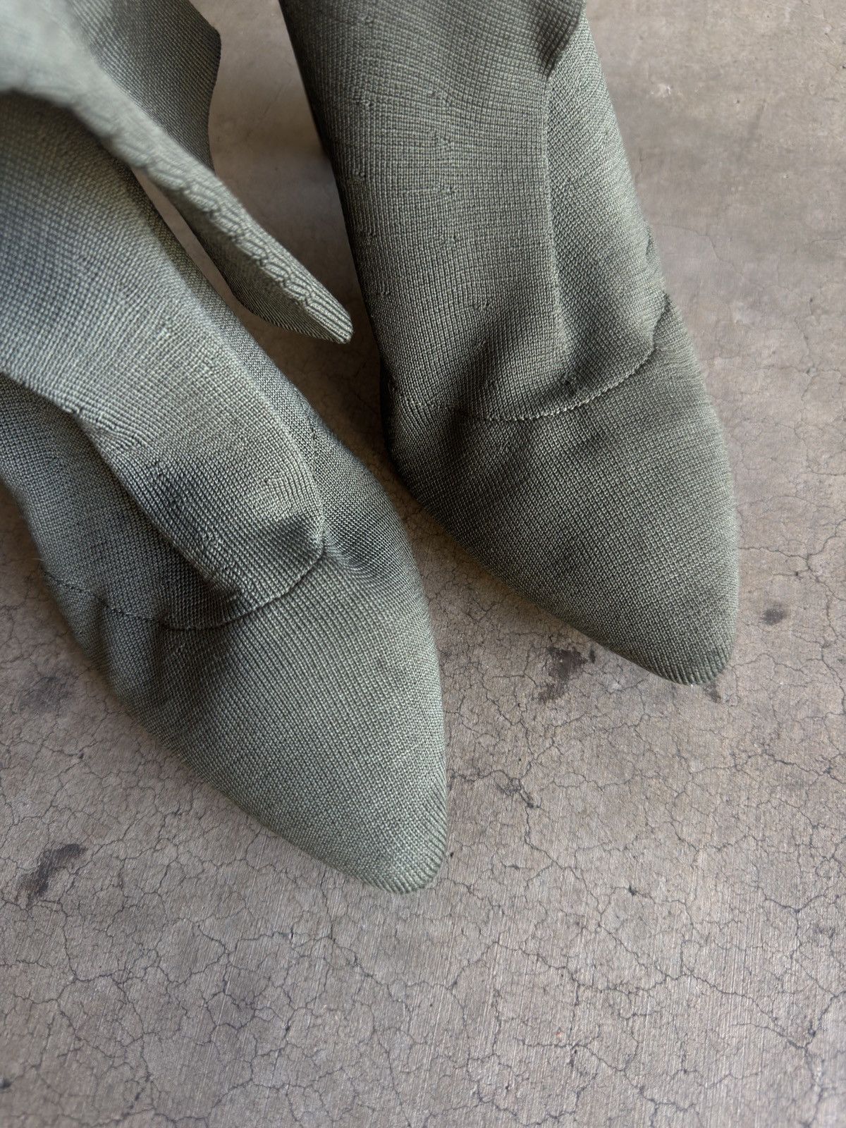Yeezy Yeezy Season 2 Made in Italy Heeled Knit Sock Bootie $895 Size US 10.5 / IT 40.5 - 4 Thumbnail