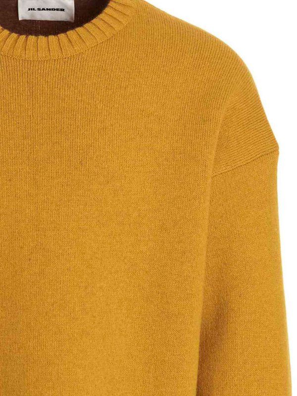 Jil Sander o1y1124 Long Sleeves Wool Sweater in Yellow Size US M / EU 48-50 / 2 - 3 Thumbnail