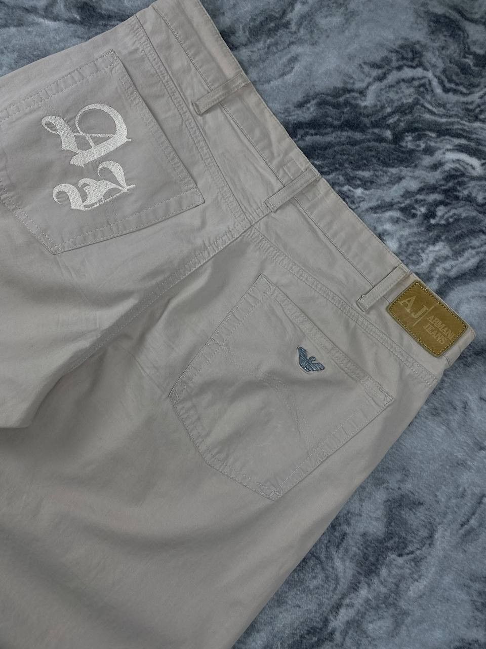Armani Armani Jeans Comfort Fit Jeans Big Logo Men Size 38 Beige Size US 38 / EU 54 - 6 Thumbnail