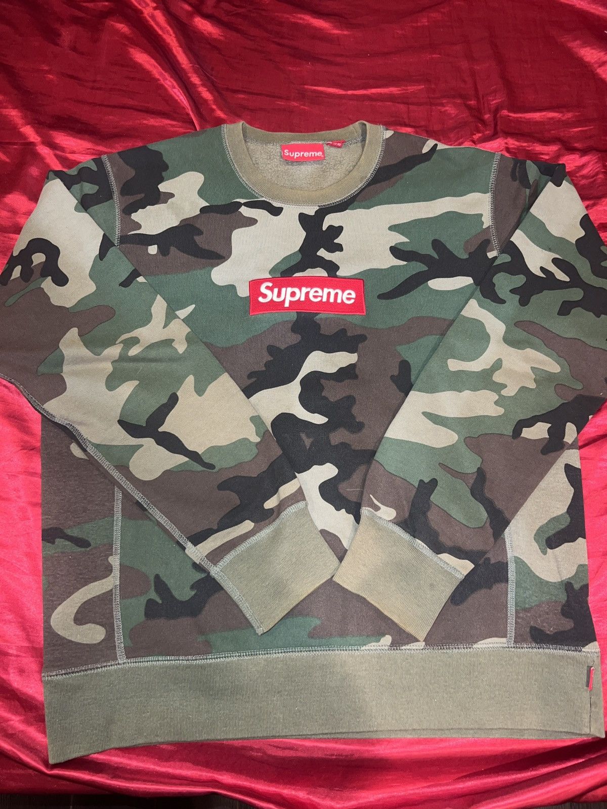 Supreme Supreme FW15 Camo Bogo Crewneck Grailed
