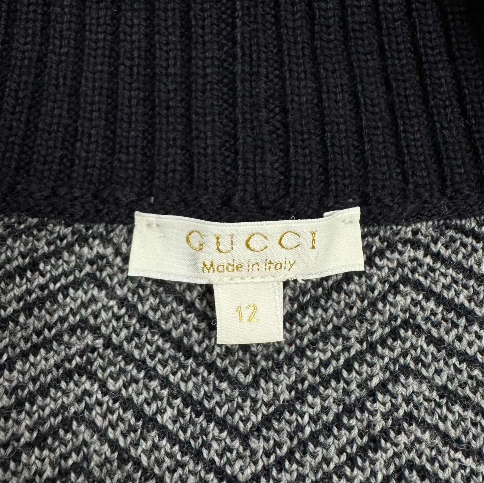 Gucci Gucci Wool Cardigan Herringbone 12 Anni Womens S Size S / US 4 / IT 40 - 14 Thumbnail