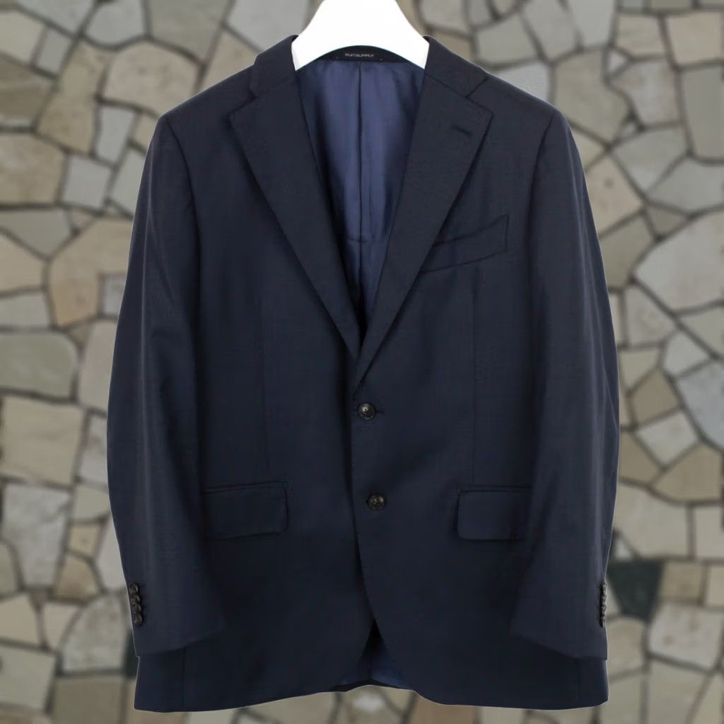 Suitsupply Suitsupply Suit Mens UK 44 / UK 38 La Spalla / Brescia Wool Dark Blue Size 44R - 1 Thumbnail