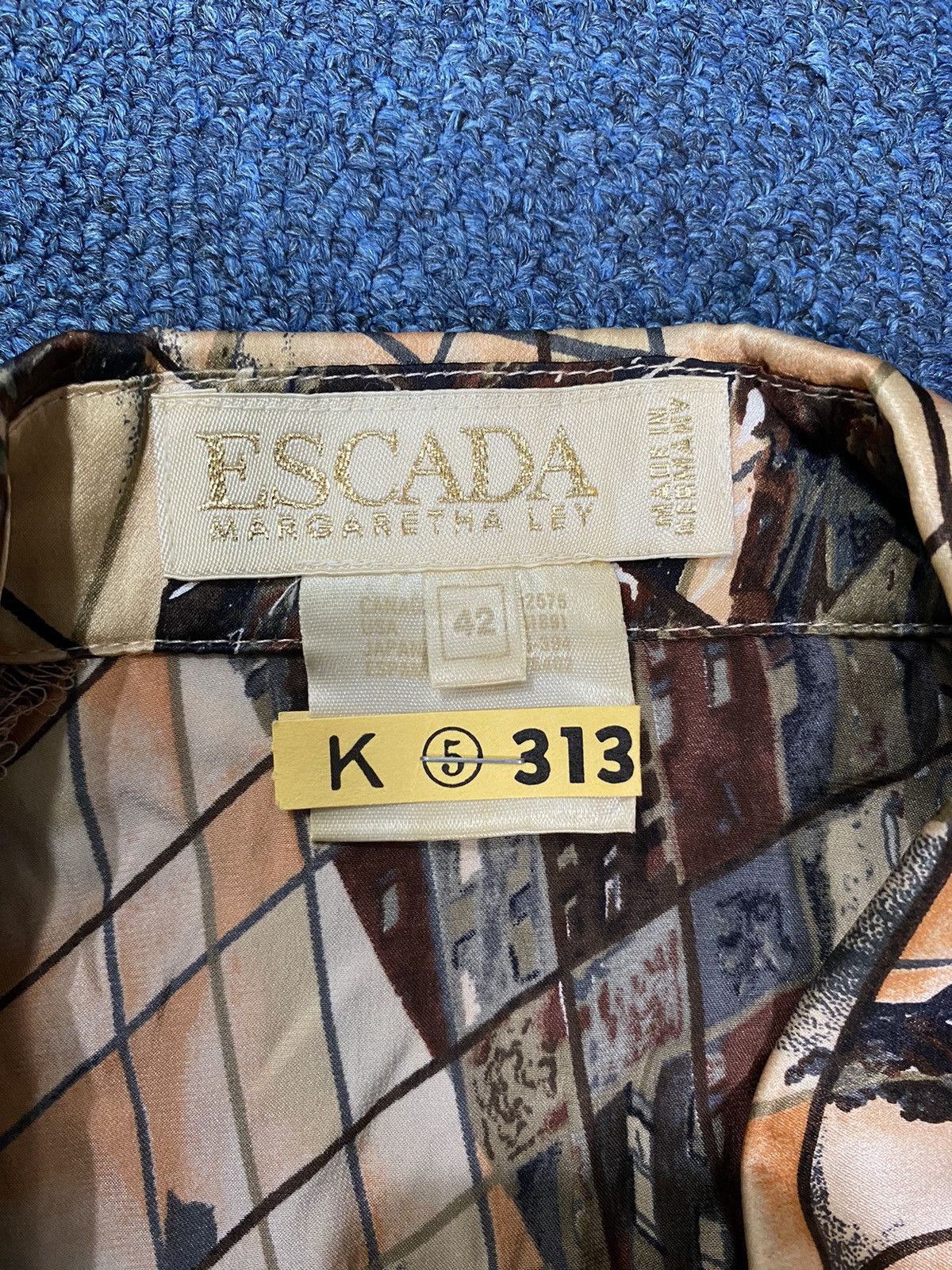 Escada Vintage Escada By Margaretha Rey Geometric Pattern Size M / US 6-8 / IT 42-44 - 5 Thumbnail