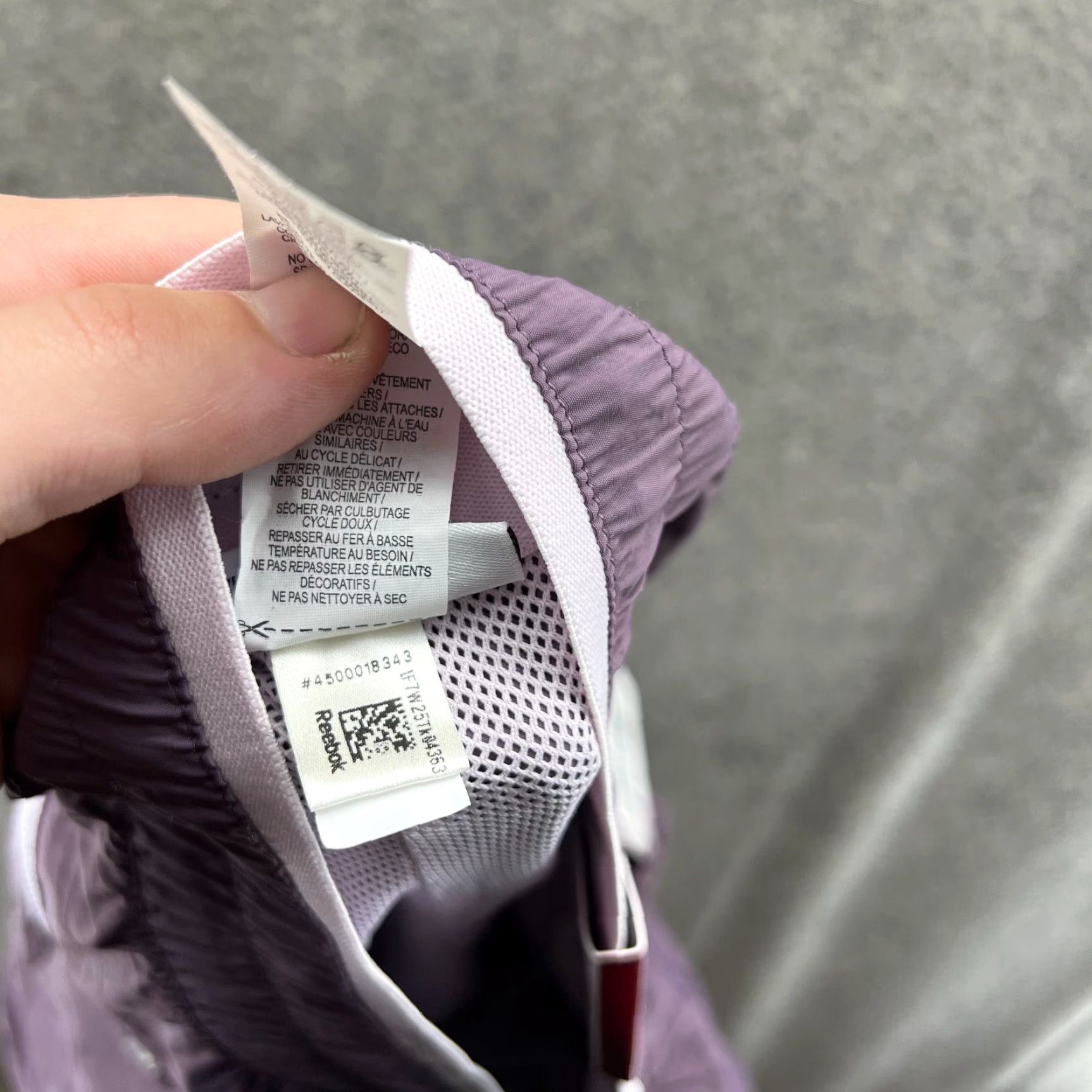Reebok VINTAGE Reebok Pants Men 2XL Purple Focus Track Nylon Sweat Cuffed New Size US 39 - 3 Thumbnail