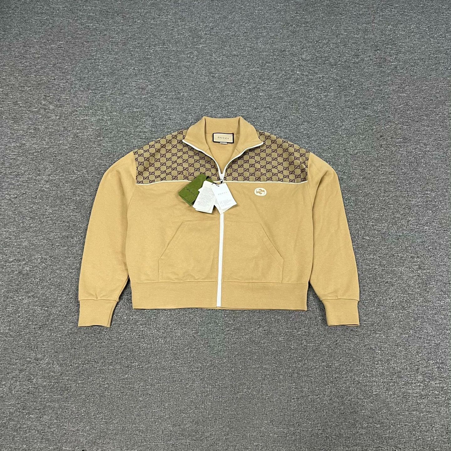 Gucci Gucci Spliced Monogram Zip Jacket Size M / US 6-8 / IT 42-44 - 1 Thumbnail