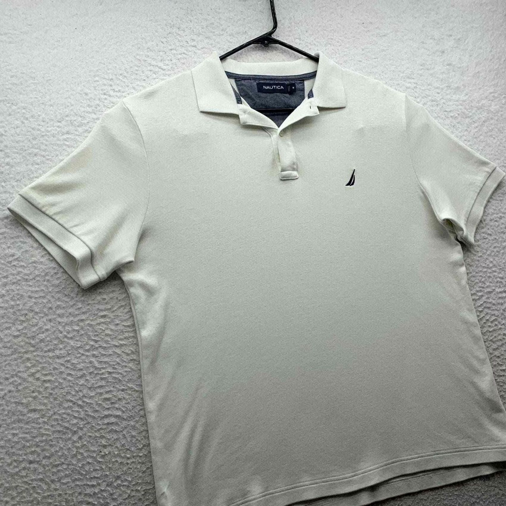 Nautica Nautica Polo Shirt Mens Medium M Soft Touch Casual Golf White Preppy Stretch Dad Size US M / EU 48-50 / 2 - 3 Thumbnail