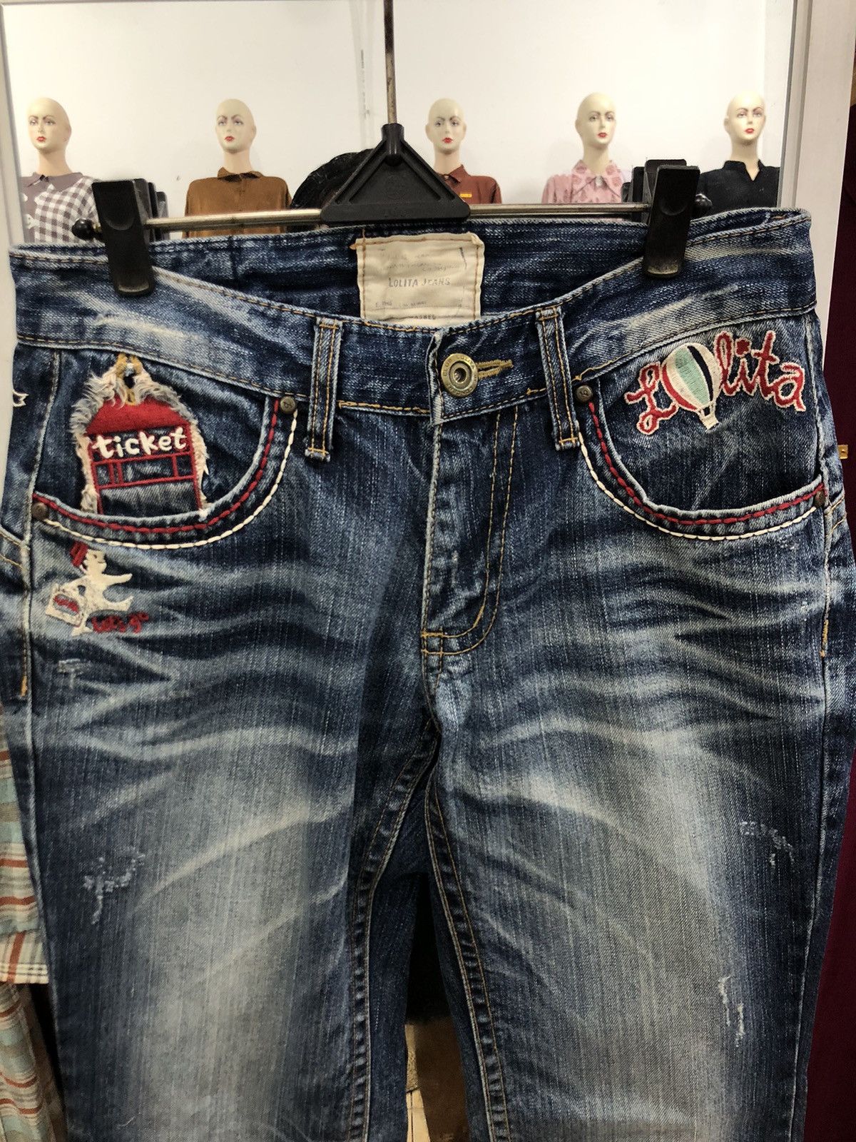 14th Addiction A travel Story from Lolita x Yoshimoto nara Denim pants Size US 31 - 4 Thumbnail