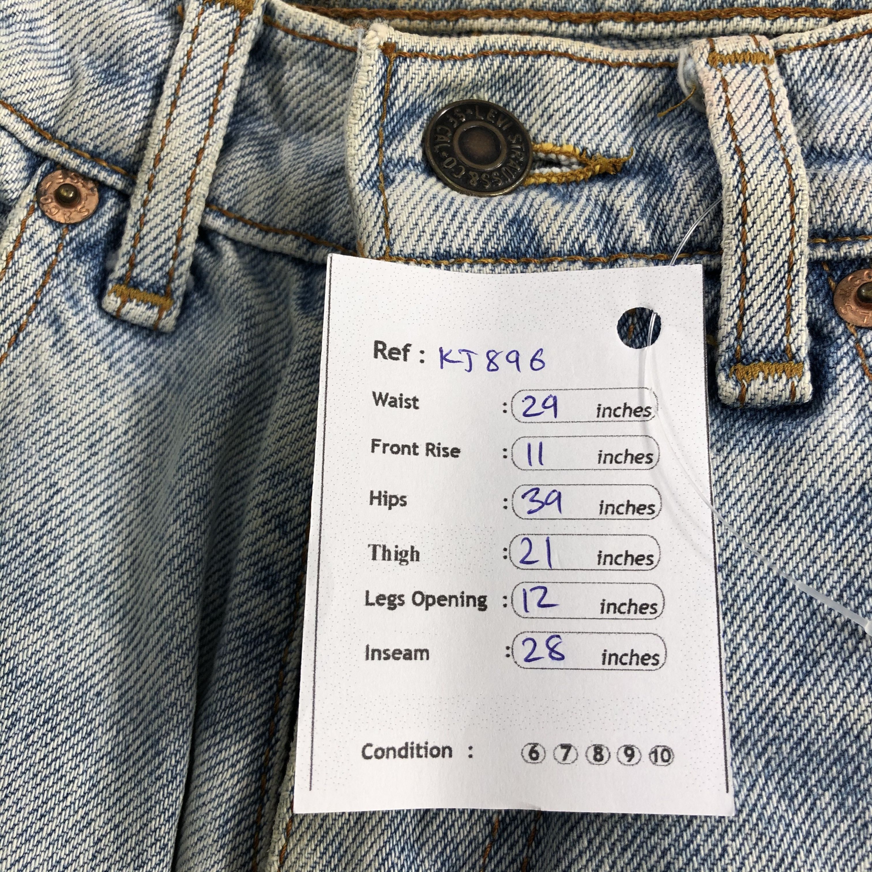 Levi's Vintage Levi's 502 Jeans Dirty Medium Wash Denim KJ896 Size US 29 - 15 Thumbnail