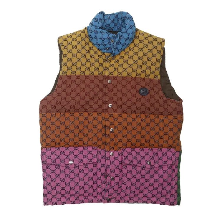 Gucci Gucci Color Block Casual Vest Size US L / EU 52-54 / 3 - 1 Thumbnail