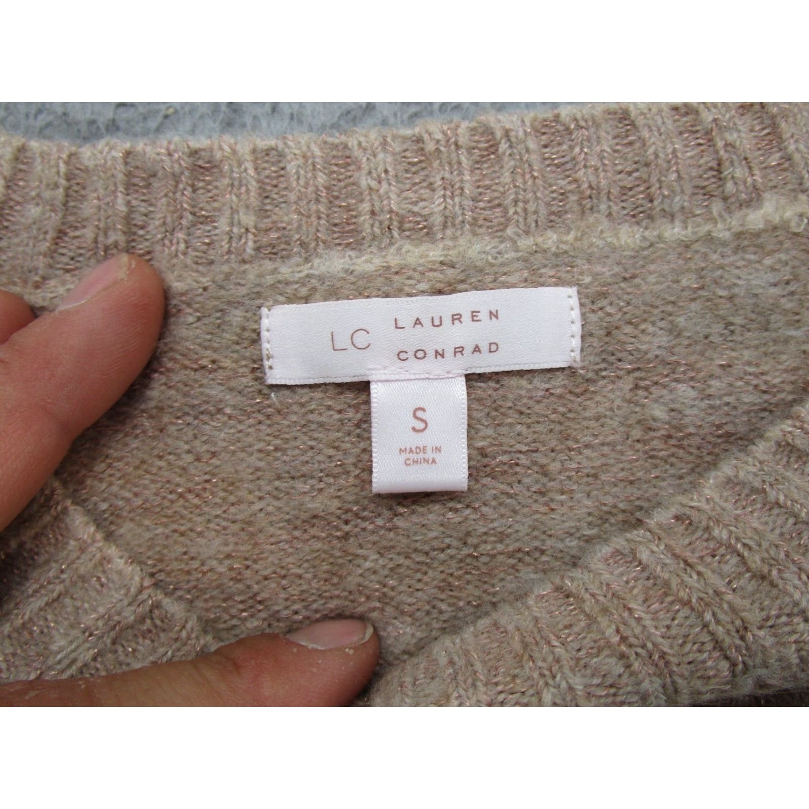 Lauren Conrad Lauren Conrad Llama Knit Pullover Beige Sweater Soft Women's Size S Size S / US 4 / IT 40 - 3 Thumbnail