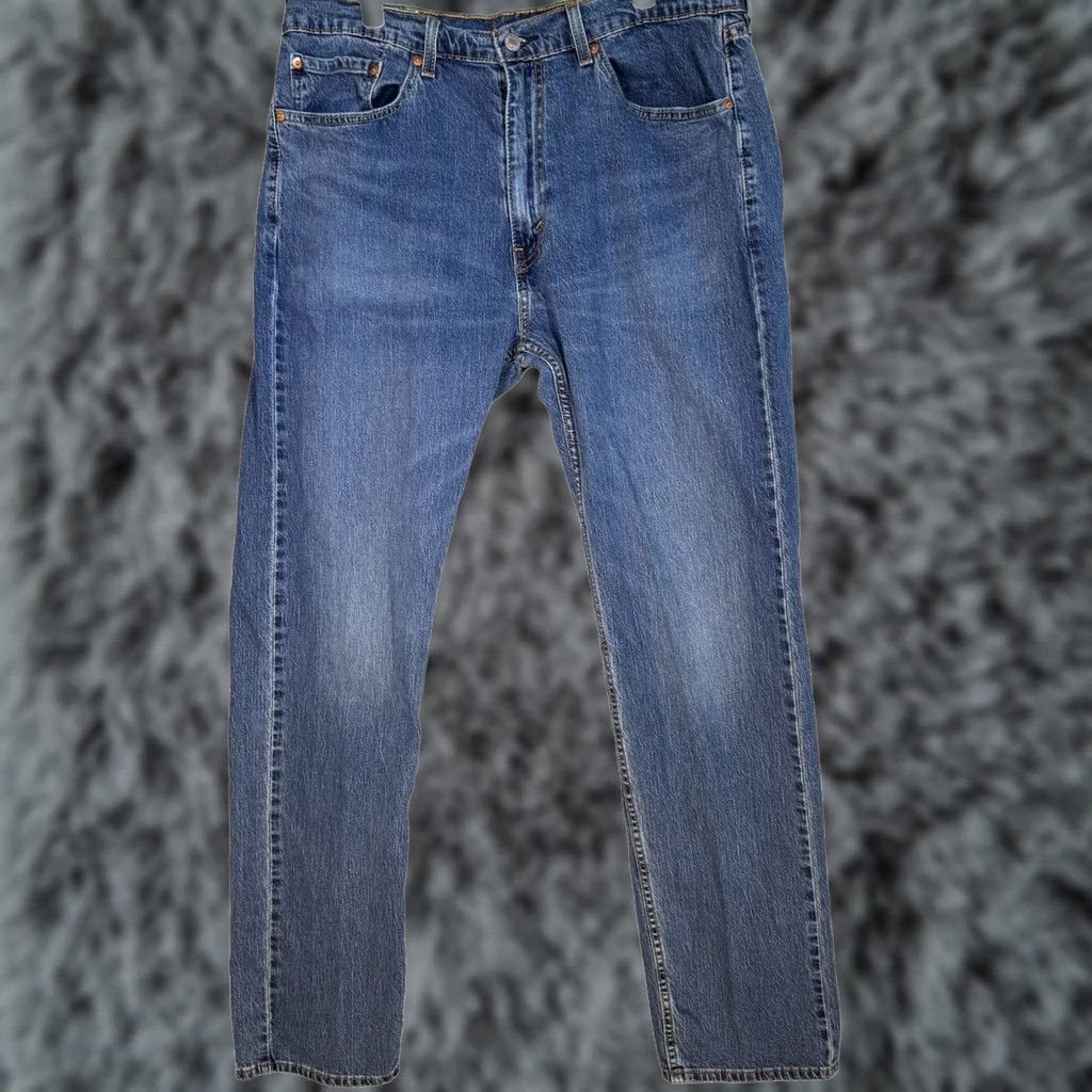 Levi's Levi’s 505 Jeans Men Straight Leg Blue Denim Mid-Rise 36 x 34 Regular Modern Classic Vintage No Size US 36 / EU 52 - 1 Thumbnail
