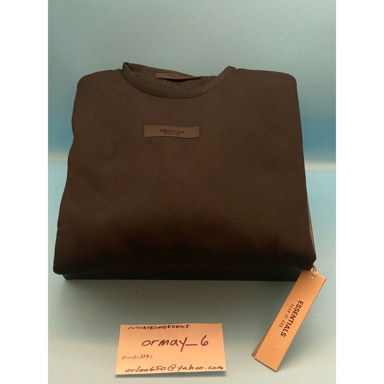 Essentials × Fear of God Fear Of God Essentials Crewneck Black sz M Size US M / EU 48-50 / 2 - 4 Thumbnail