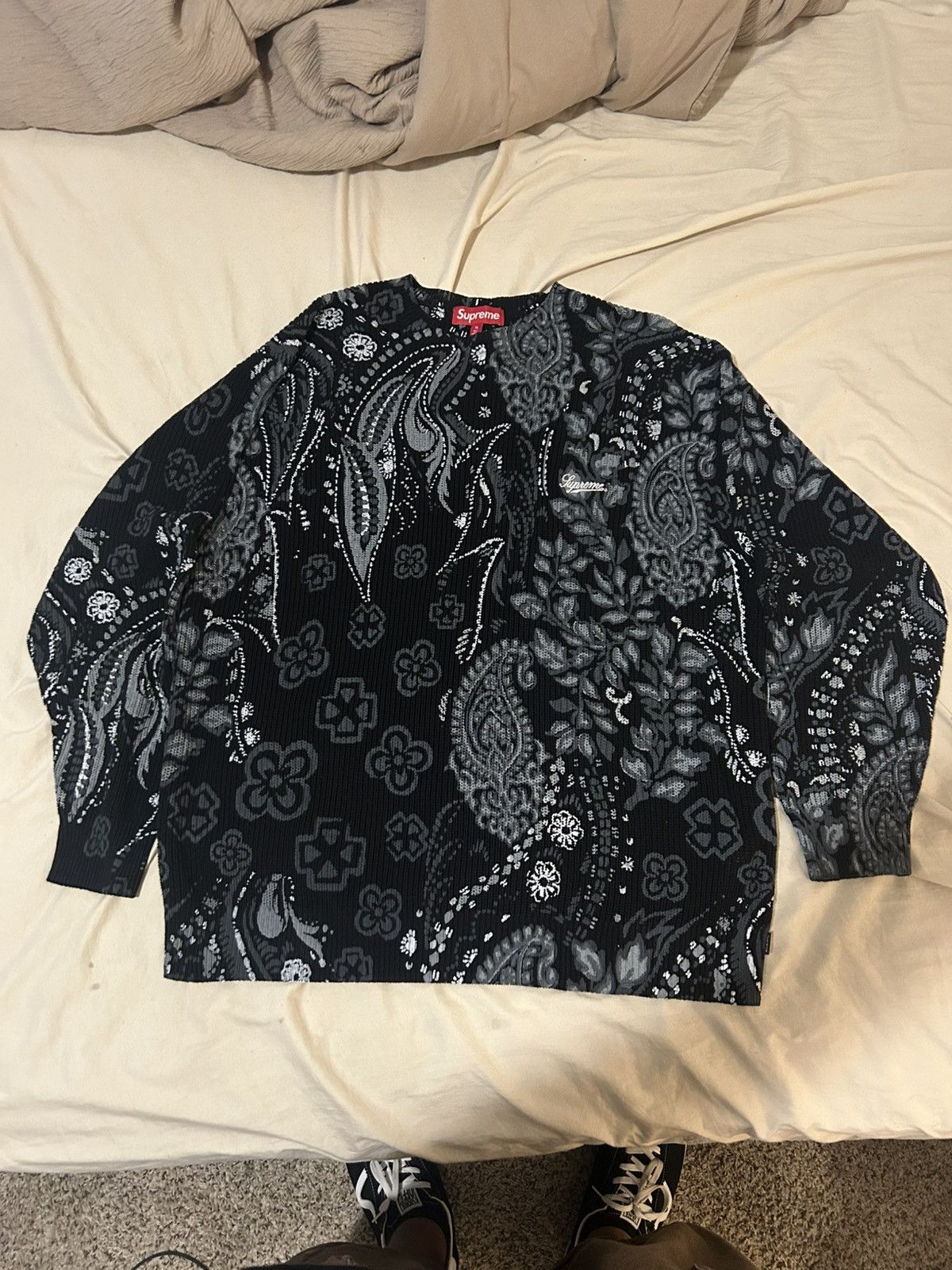 Supreme Supreme paisley sweater | Grailed