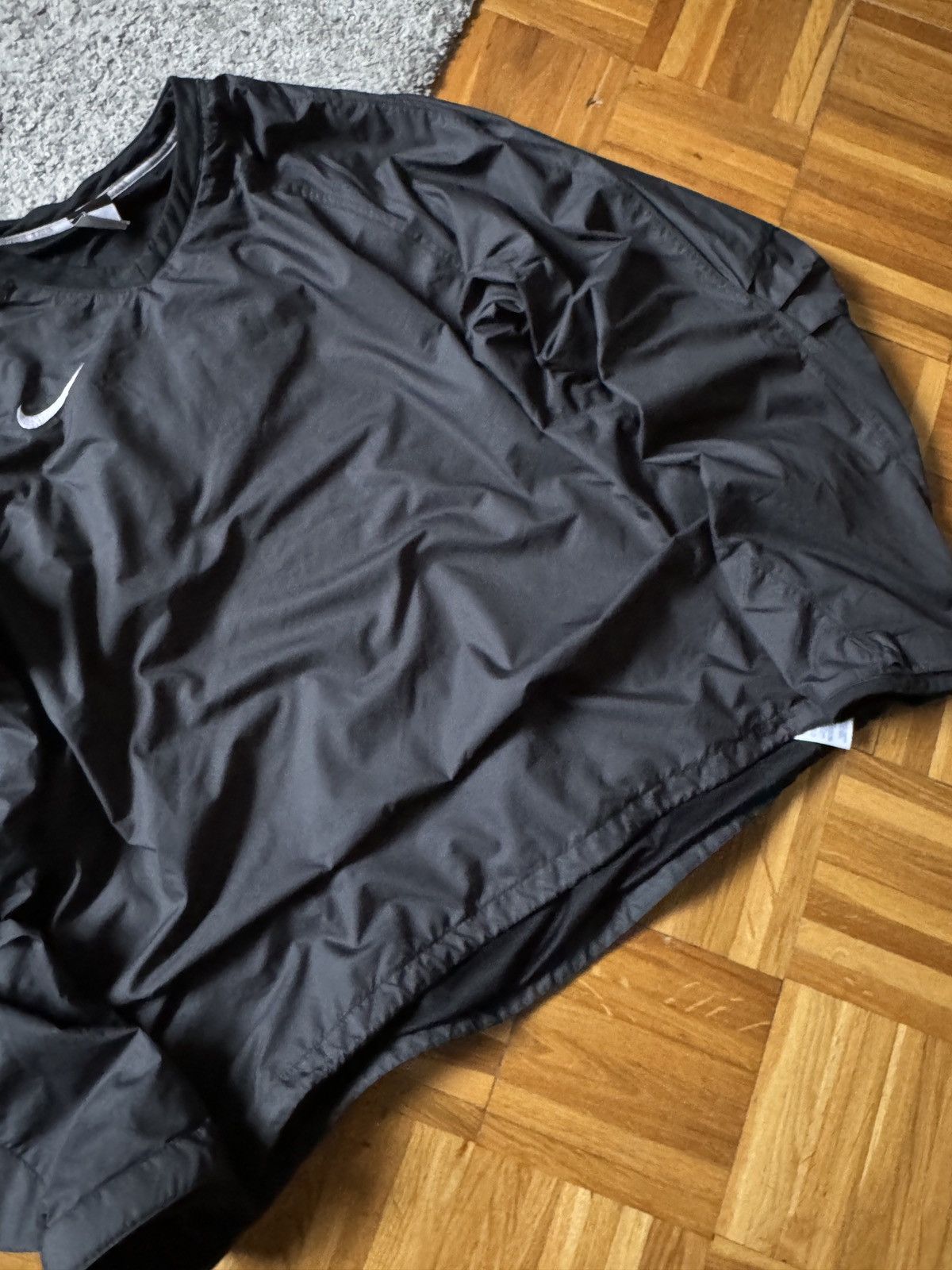 Japanese Brand × Nike × Vintage Nike Vintage Nylon Sweatshirt Rugby Boxy V Neck Japanese Y2K Size US L / EU 52-54 / 3 - 5 Thumbnail