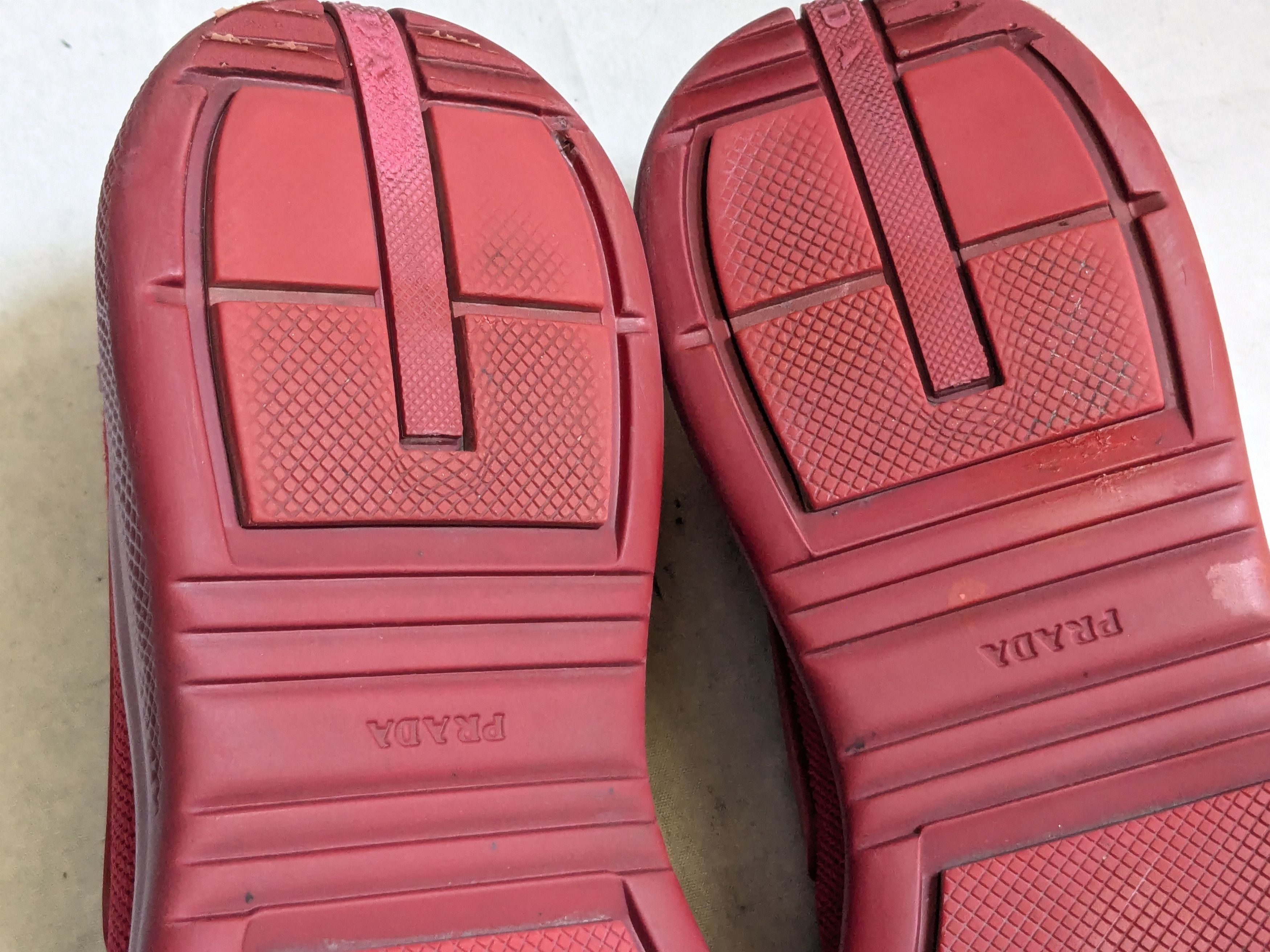 Prada Prada America's Cup Sneakers Red 9 Knit Low Tops Size US 9 / EU 42 - 17 Thumbnail