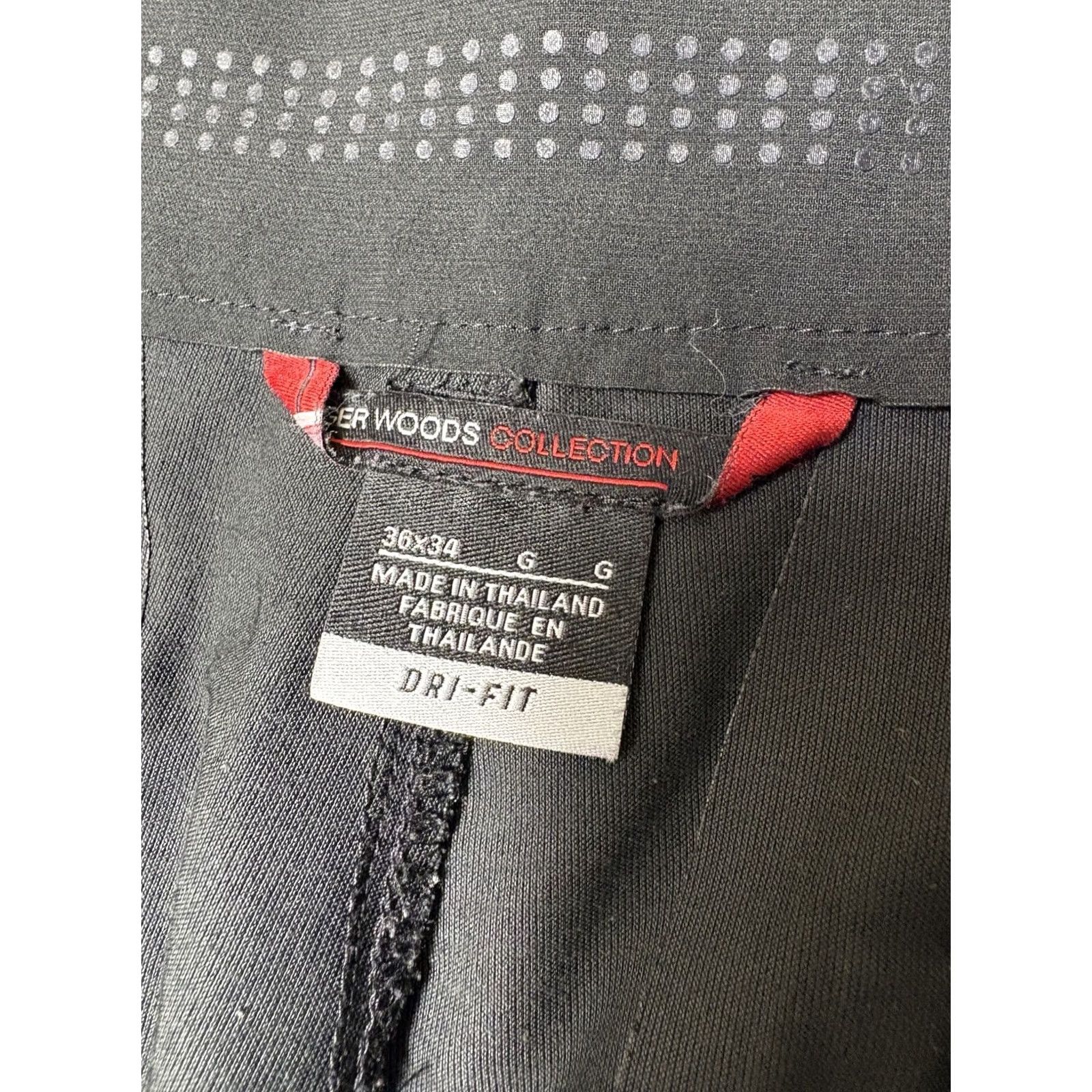 Nike Nike Victory Golf Pants Mens 36x34 Tiger Woods Ultralite Black Stretch 540226 Size US 36 / EU 52 - 7 Thumbnail