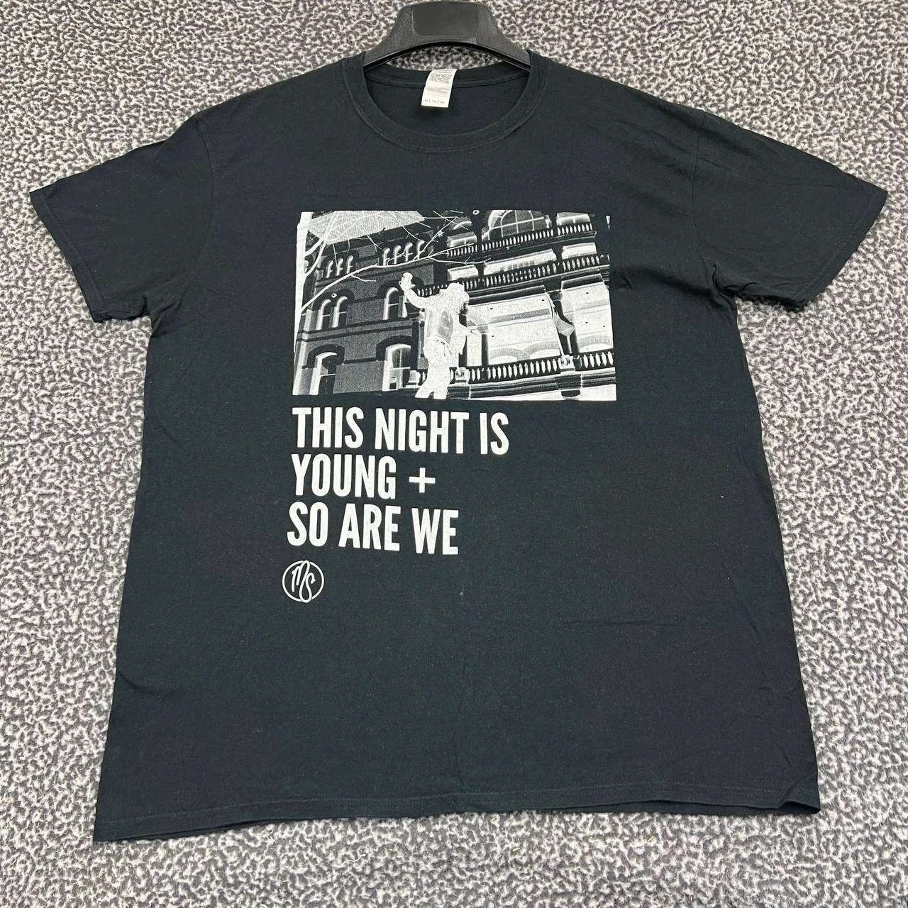 Gildan Vintage This Night is Young + So Are We Shirt Men XL Size US XL / EU 56 / 4 - 1 Thumbnail