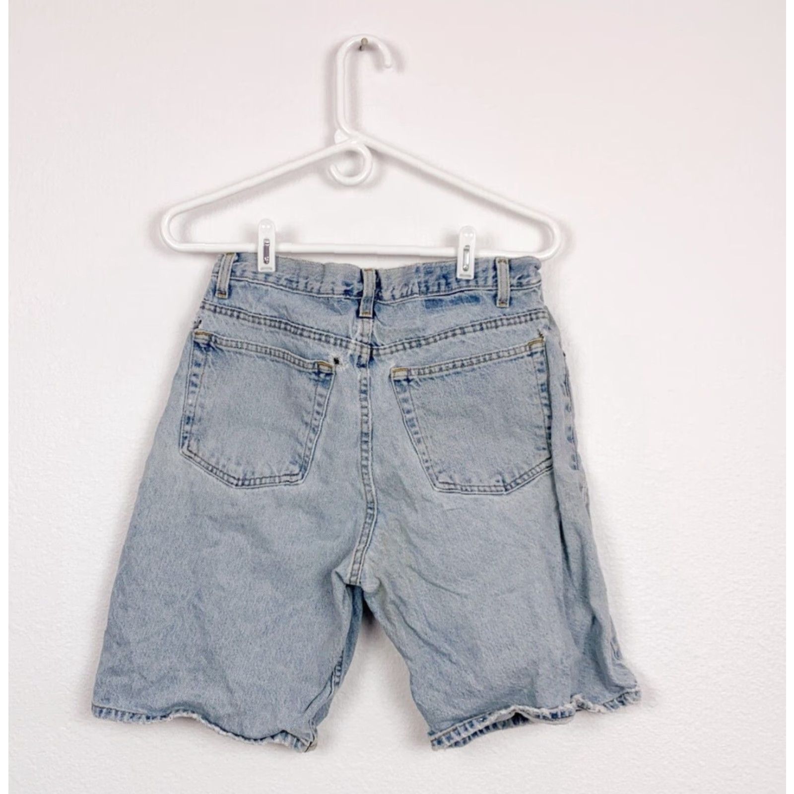 Vintage VINTAGE Arizona Jeans 90s Light Wash Denim Shorts Jorts Grunge 32 Men Blue Denim 90s Mens Shorts Size US 32 / EU 48 - 6 Thumbnail