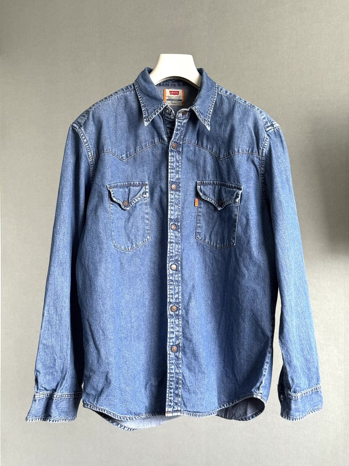 Levi's Vintage Levis denim shirt Size US L / EU 52-54 / 3 - 1 Thumbnail