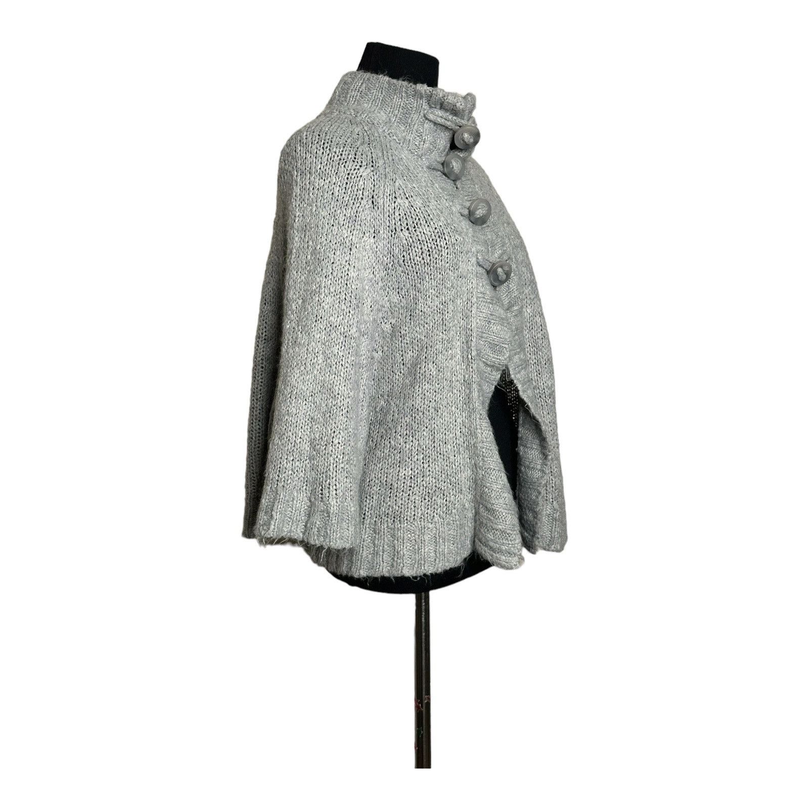 Energie Energie gray short dolman sleeves cardigan sweater size M Size M / US 6-8 / IT 42-44 - 6 Thumbnail