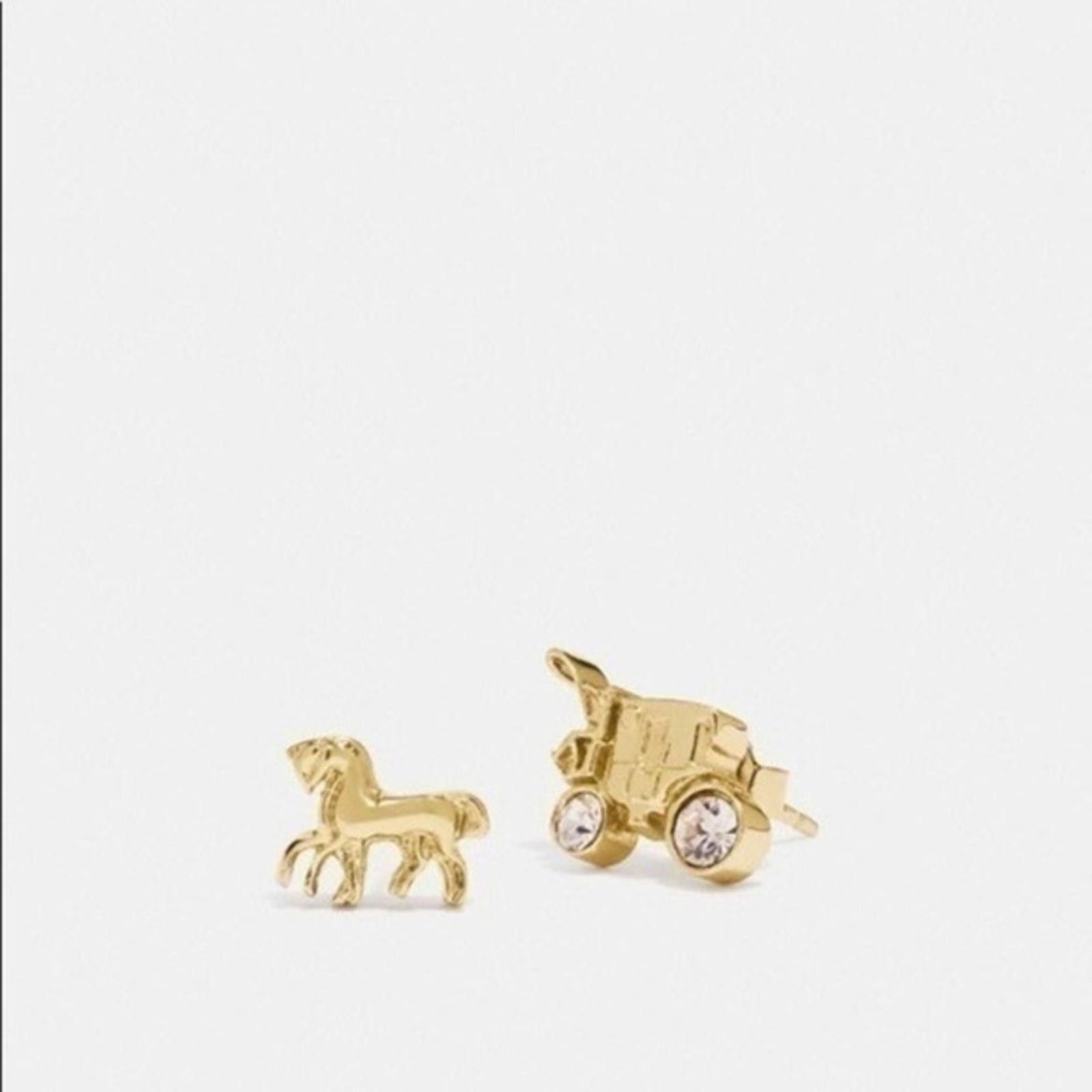 Coach Coach Horse And Buggy Earrings NWT Size ONE SIZE - 1 Preview