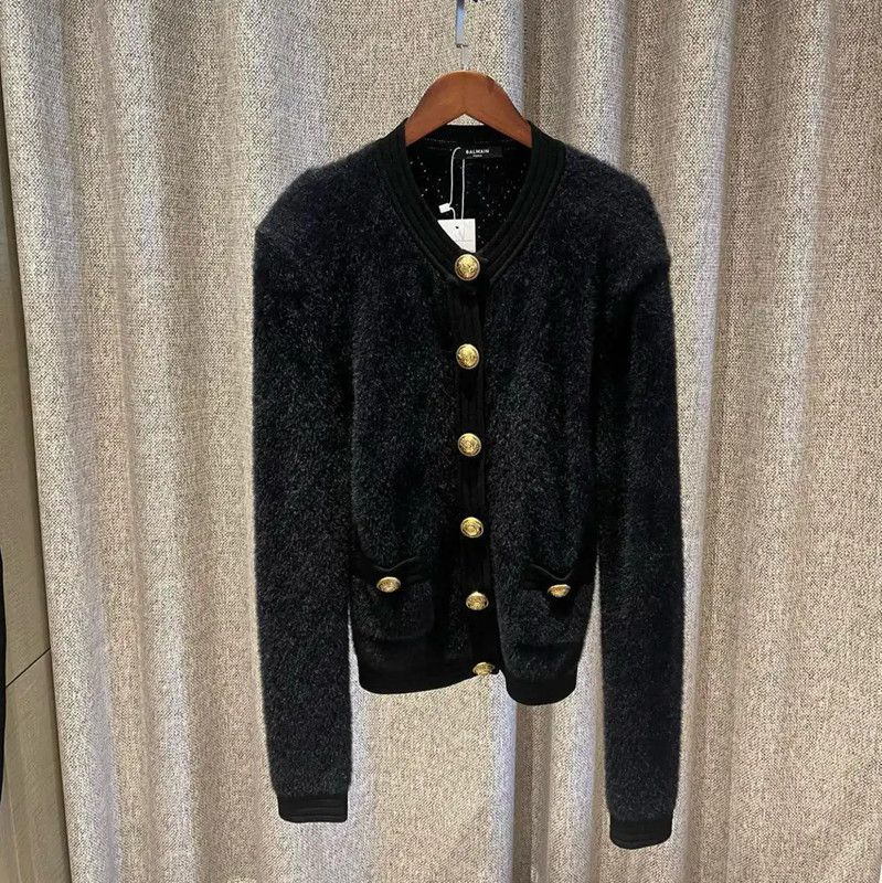 Balmain Balmain Women's Black Winter Cardigan (Size XS) 0089 Size XS / US 0-2 / IT 36-38 - 1 Thumbnail