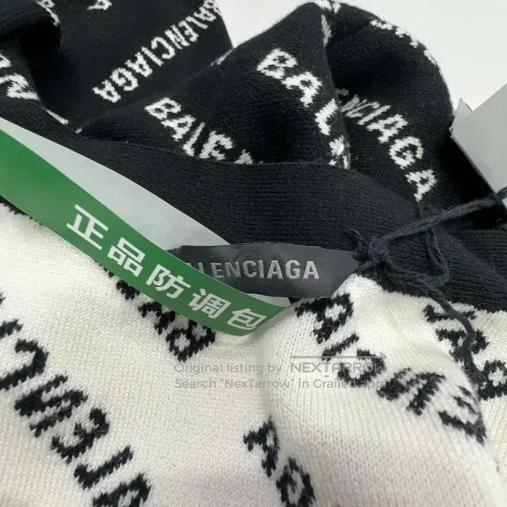 Balenciaga Balenciaga Black Letter Print Knit Cardigan. Size US M / EU 48-50 / 2 - 4 Thumbnail